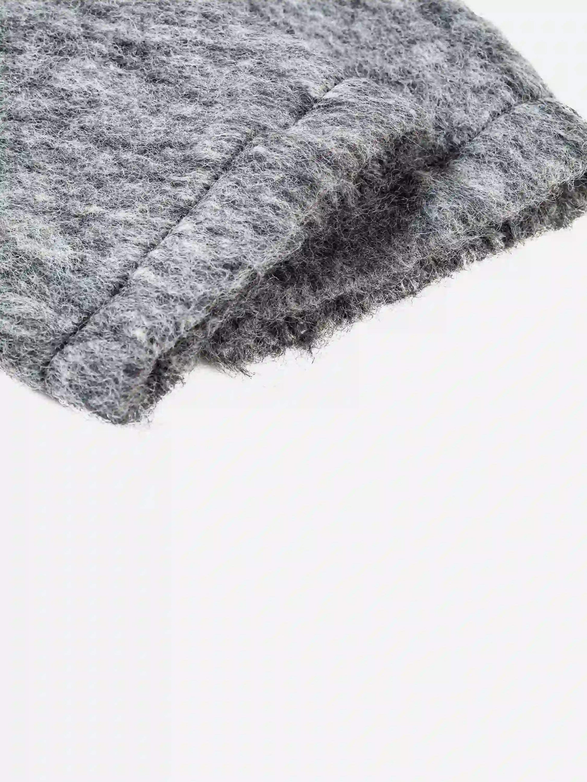 Disguisen American Street Trend Mohair Zipper Coat