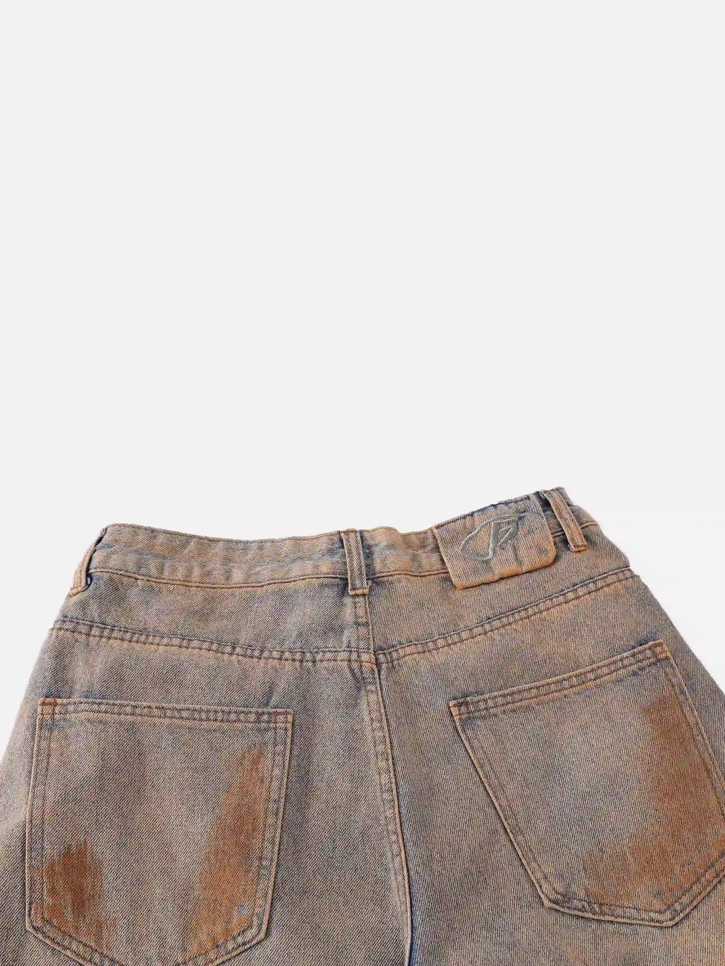 Disguisen Hip-Hop Ripped Mud-Dyed Jeans