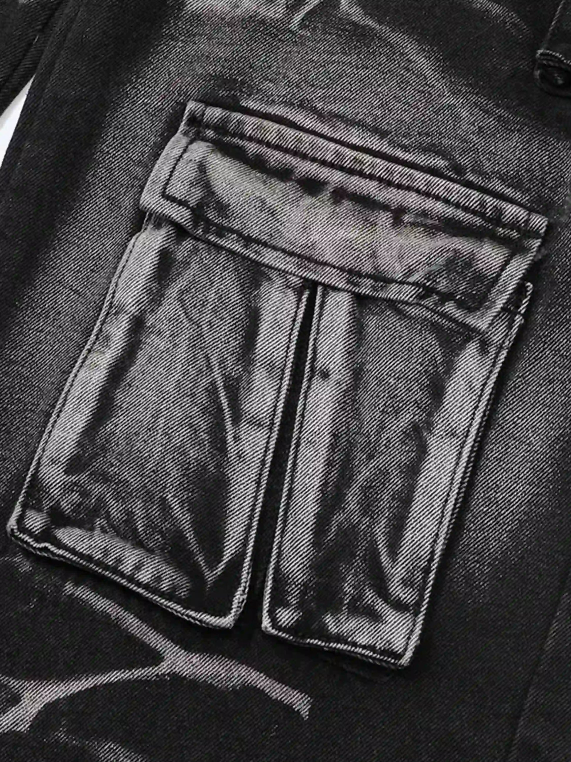 Disguisen Water Ripple Multi-pocket Cargo Jeans