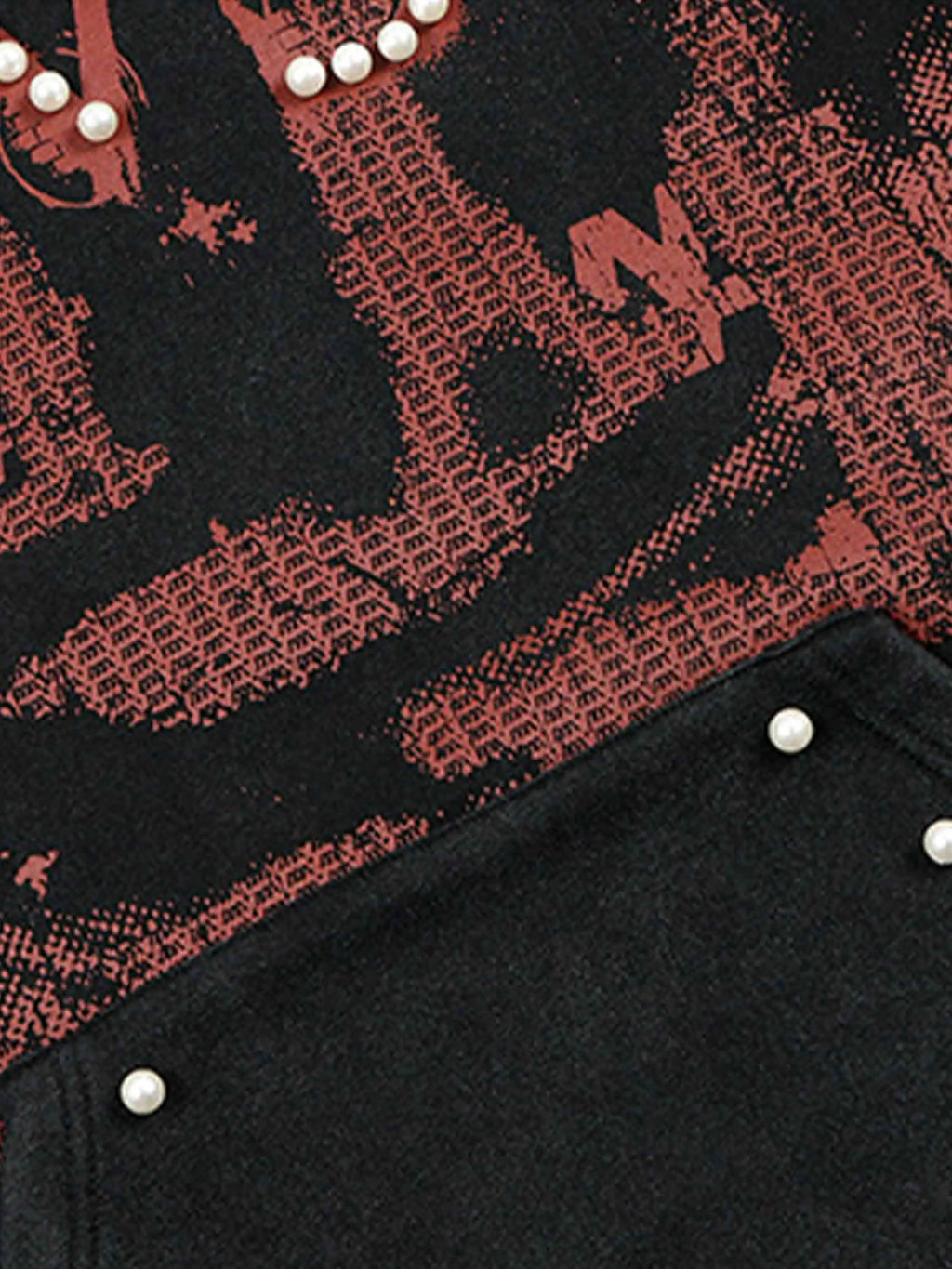 Disguisen Vintage Distressed Pearls Hoodie