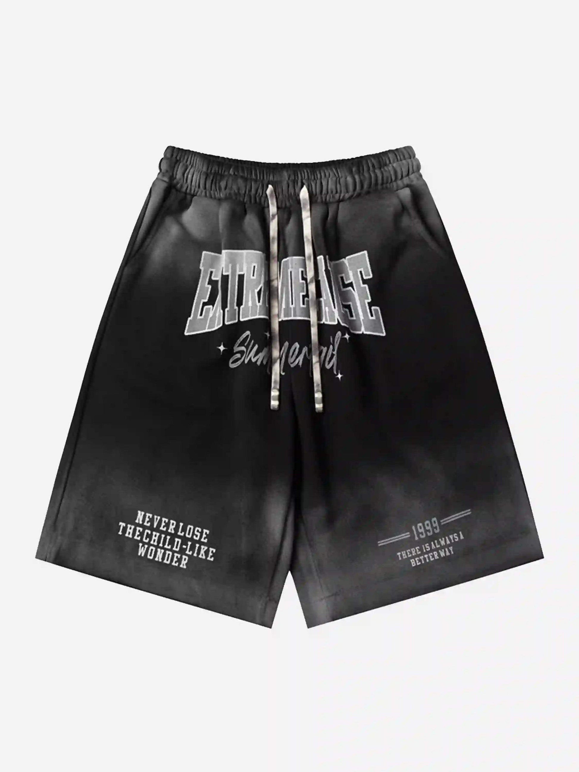 Disguisen American Style Distressed Gradient Print Shorts