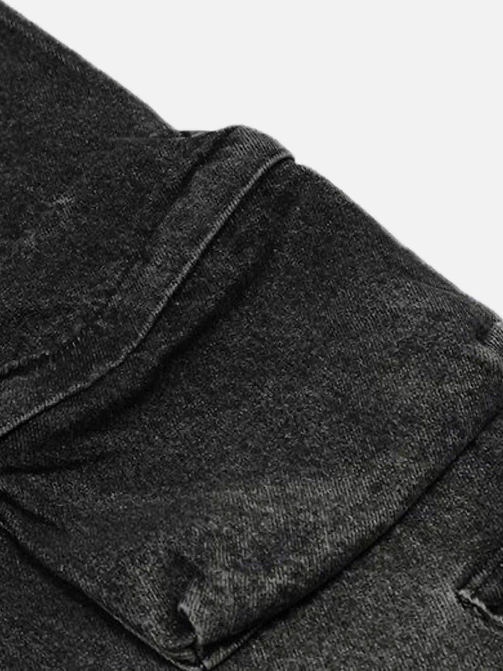 Disguisen Washed Distressed Cargo Pocket Jeans