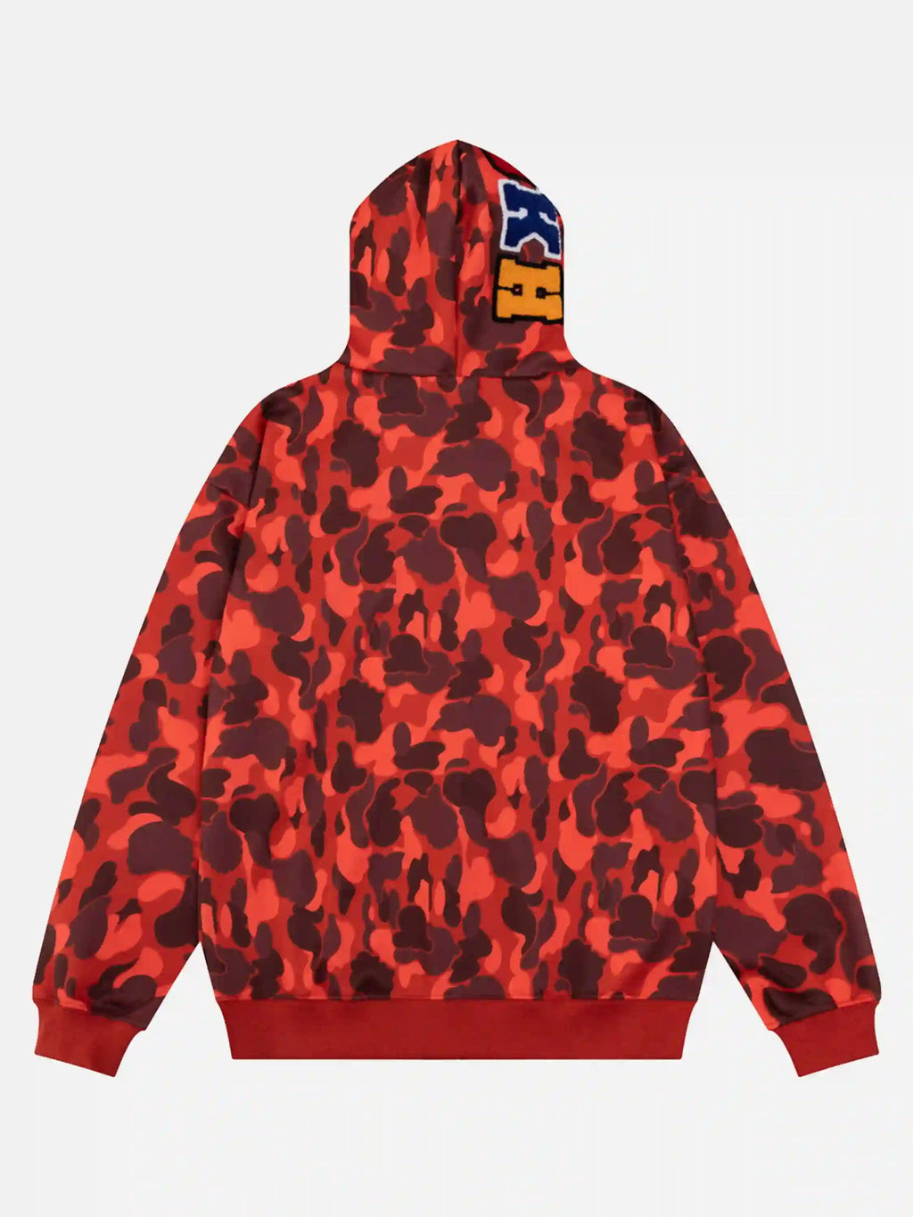 Camouflage Double Cap Design Hoodie