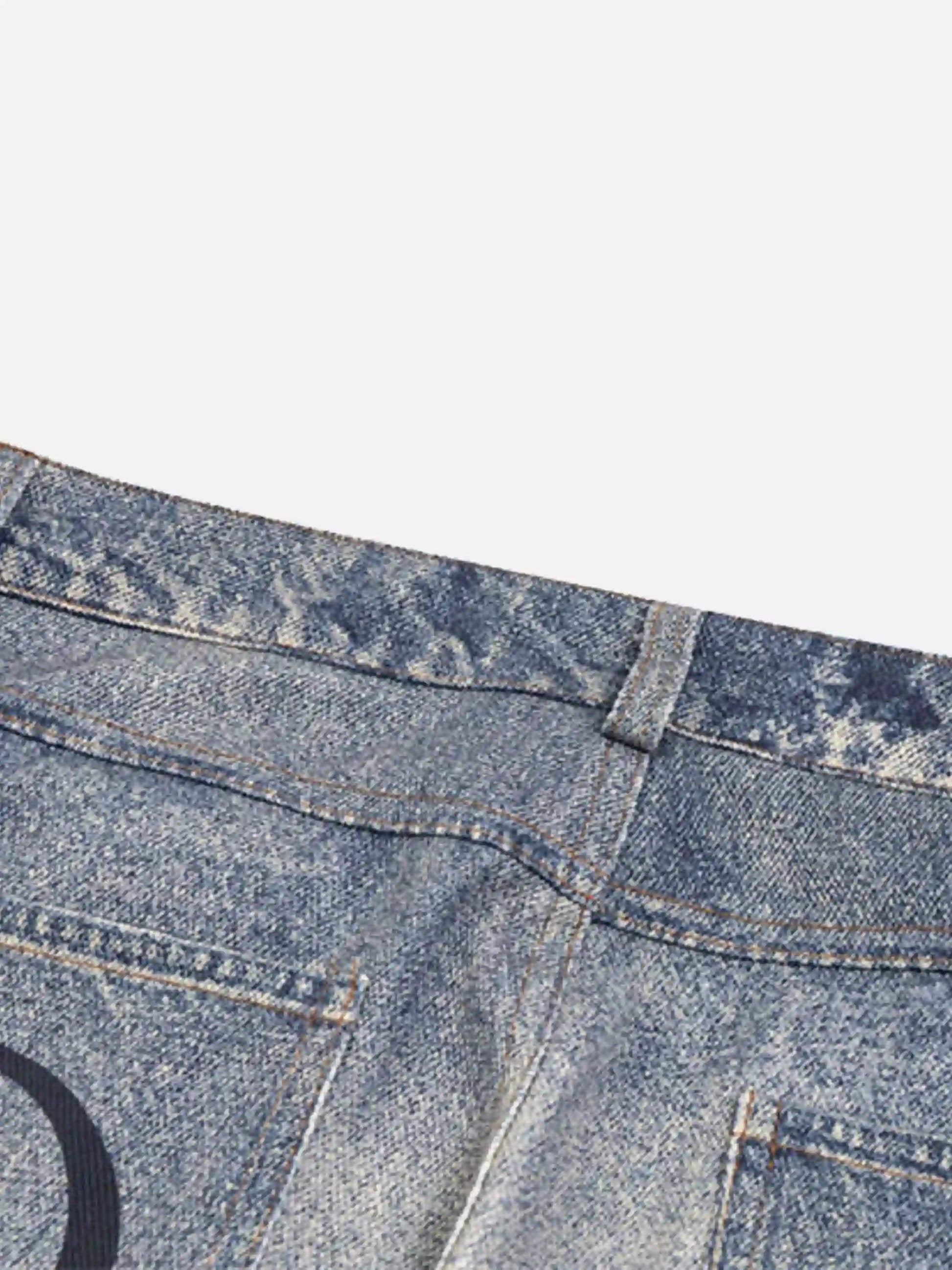 Disguisen Retro Patchwork Street Jeans