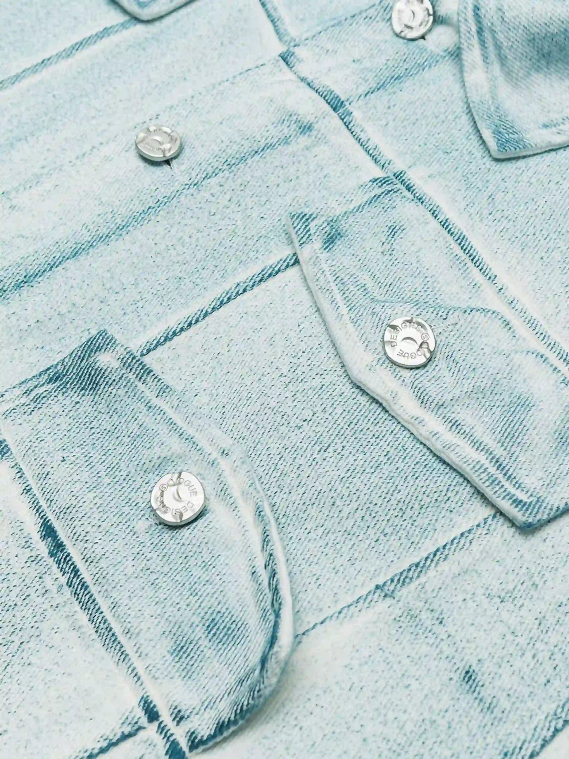 Disguisen American Style Dirty Dyed Colored Denim Jacket