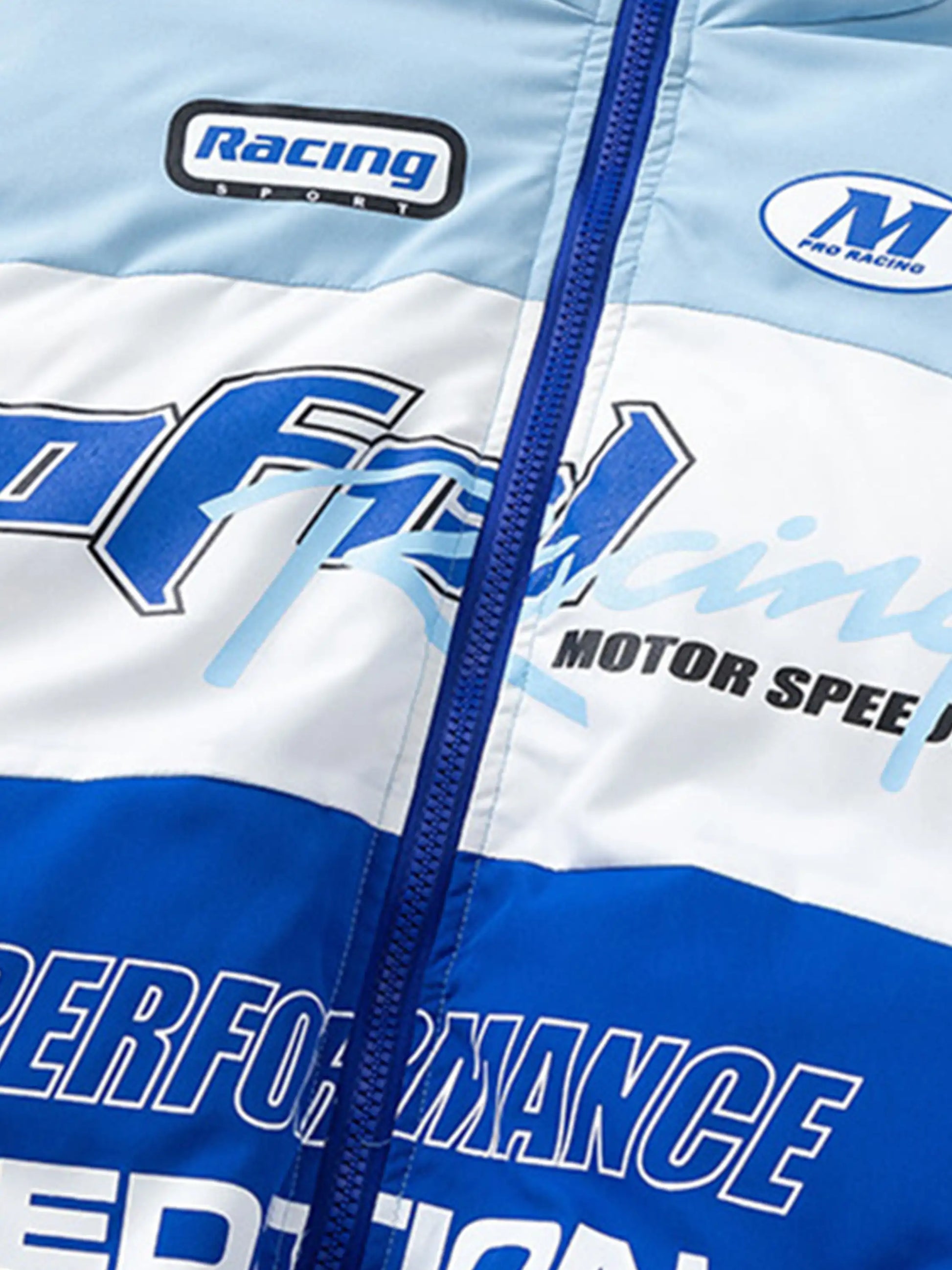 Racing Print Hooded Coat