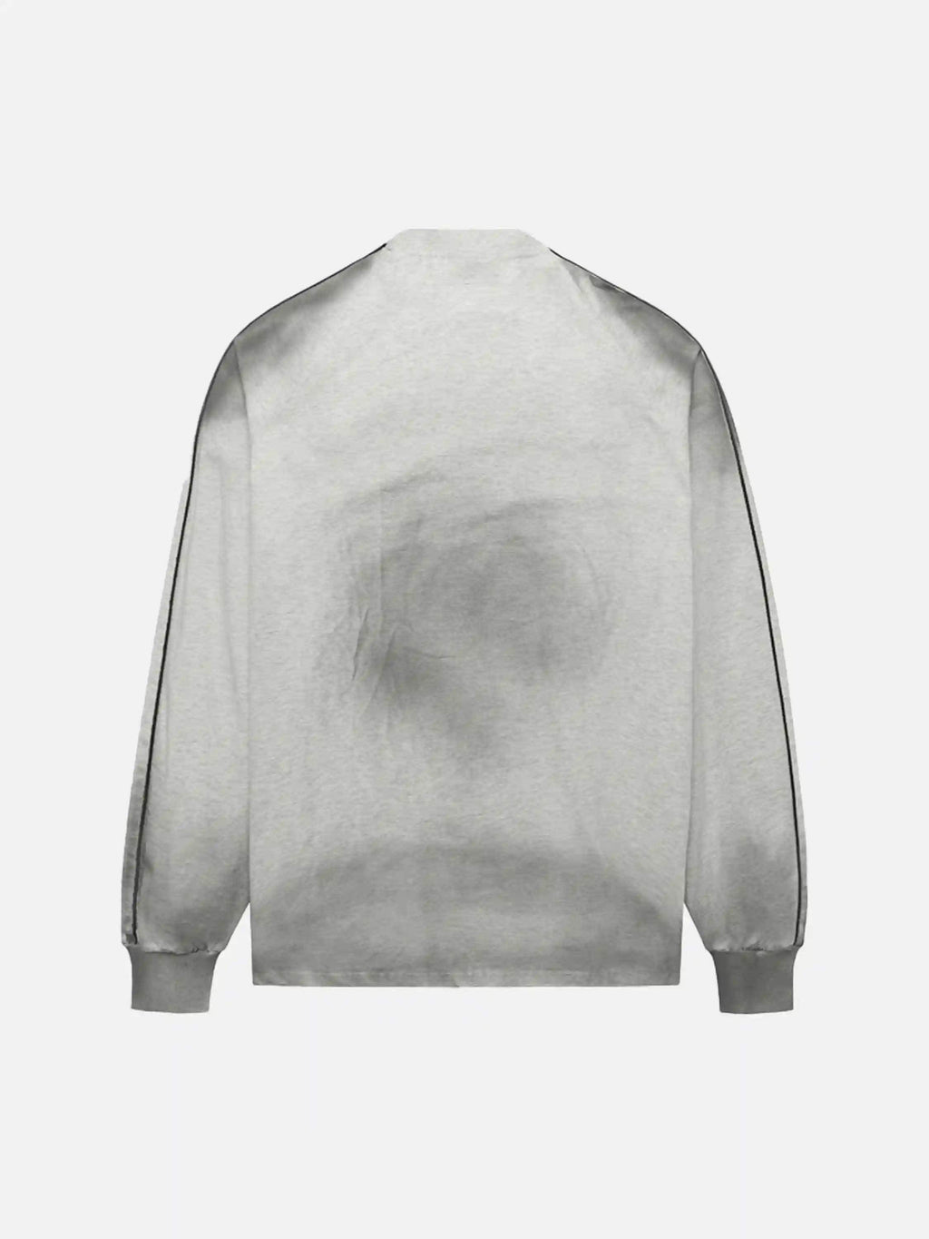 Disguisen Retro Lines Dirty Hip-Hop Long-Sleeved T-Shirt