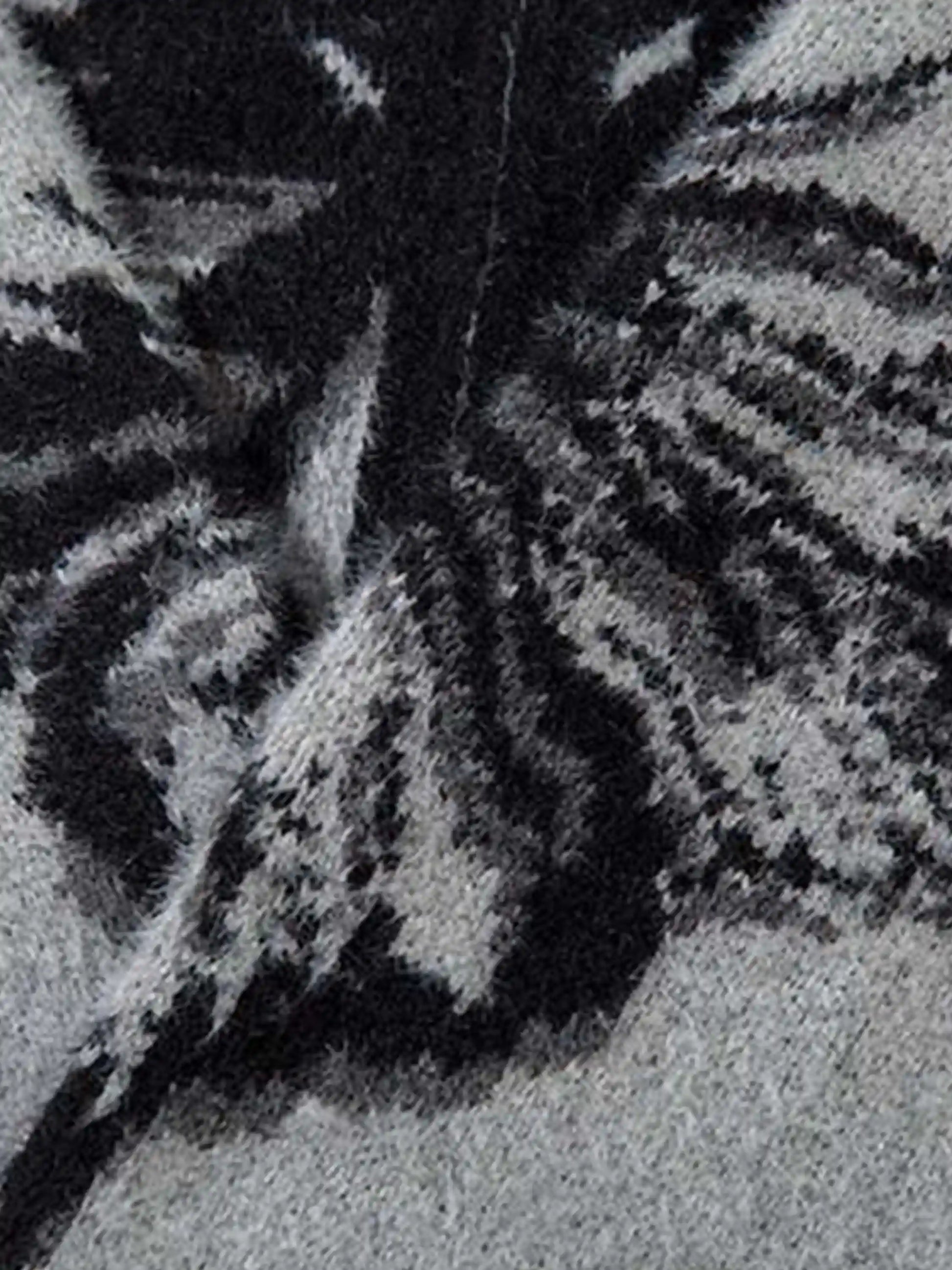 Hand-Painted Butterfly Mohair Jacquard Cardigan