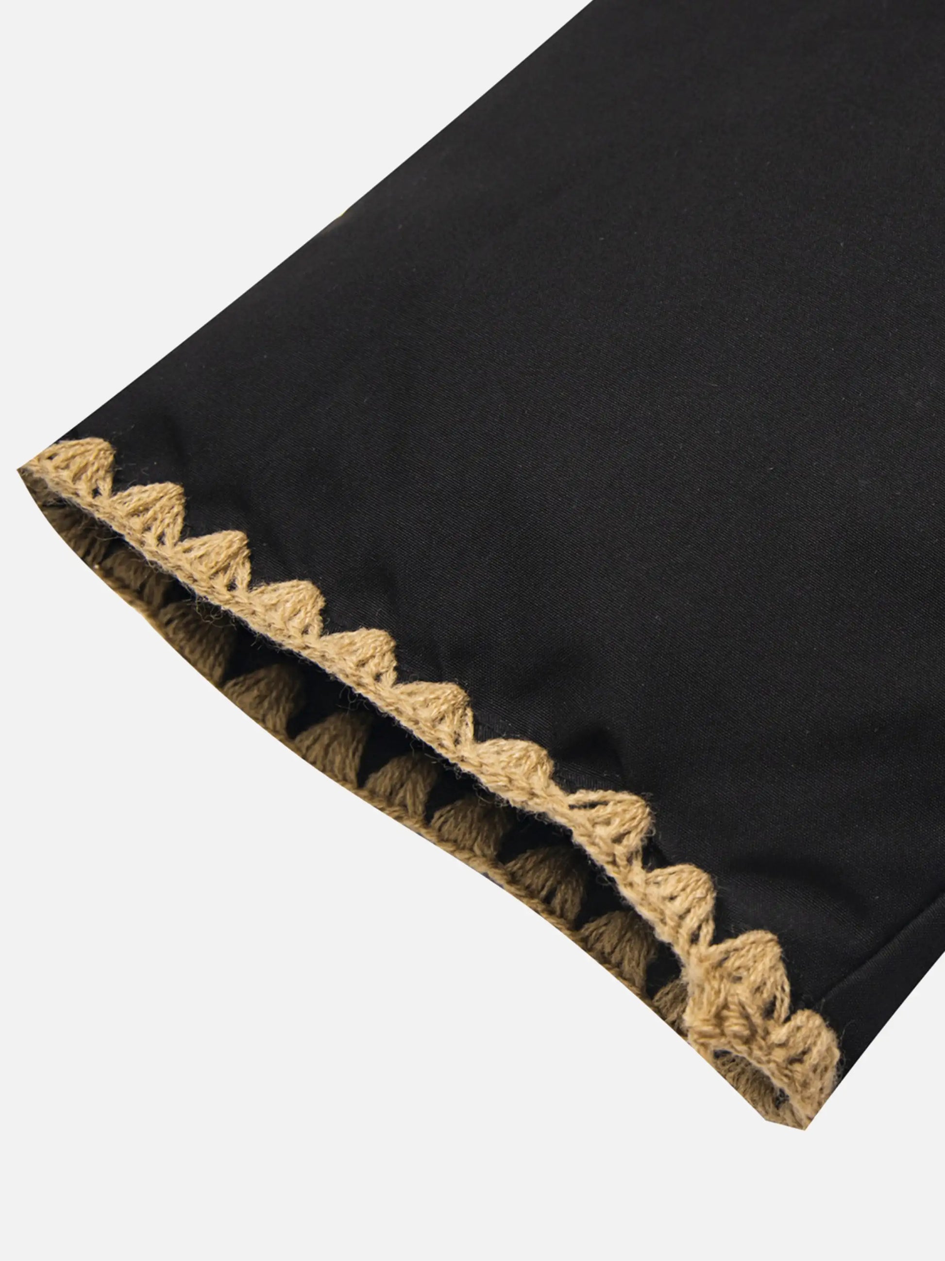 Pixel Embroidery Stand-collar Coat