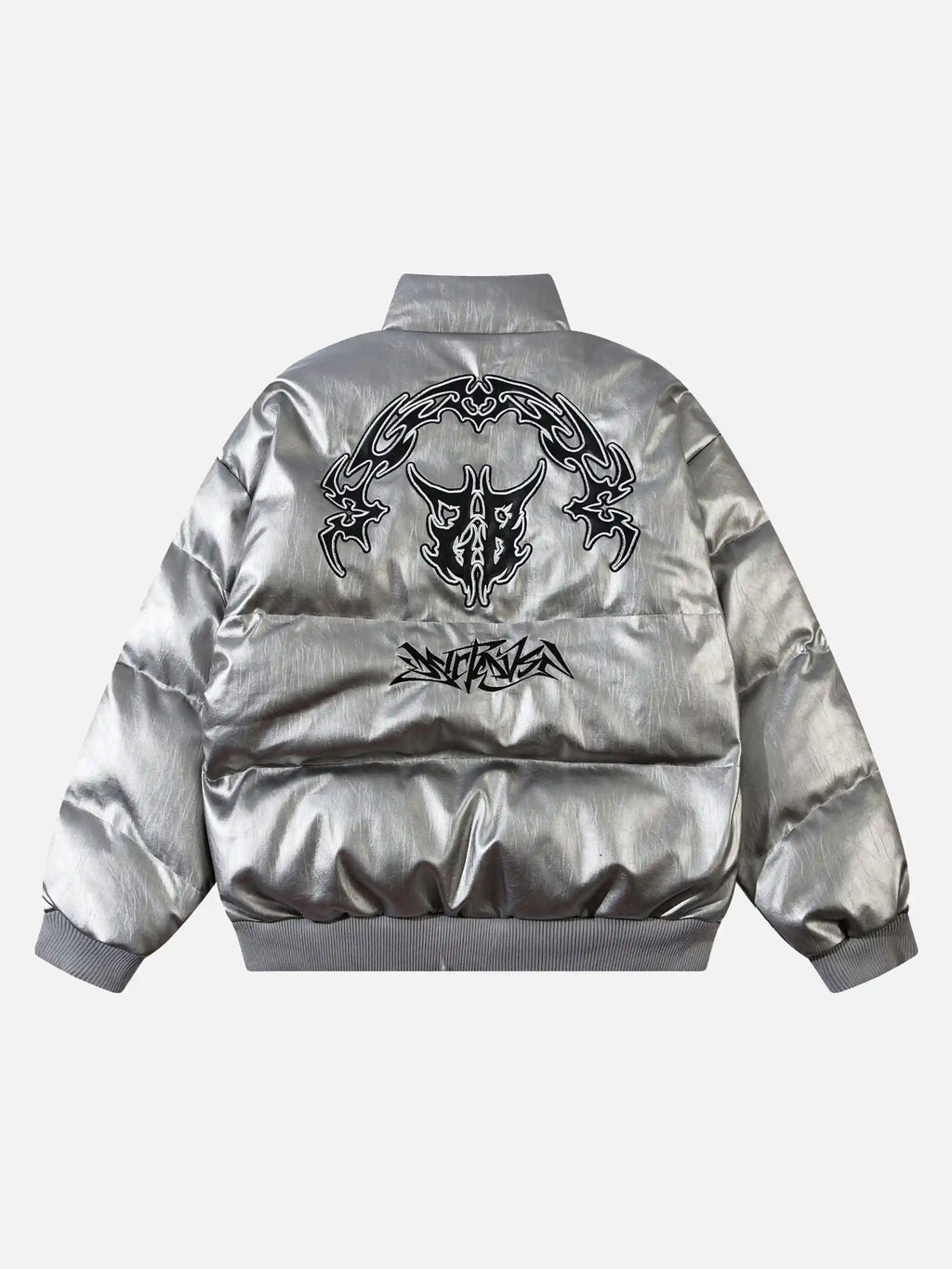 Disguisen American Punk Patchwork Pu Coat