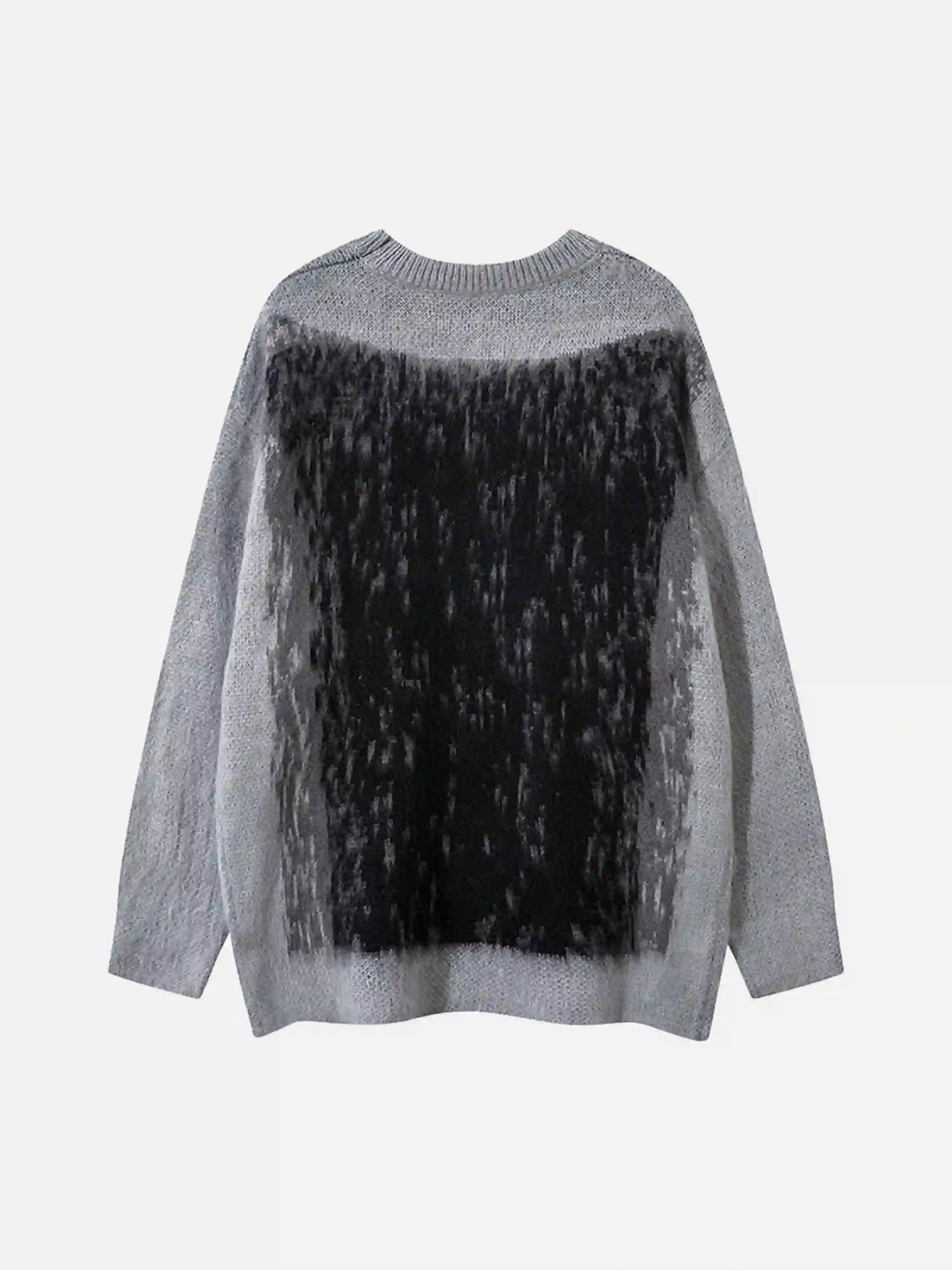 Disguisen Contrast Color Cross Sweater