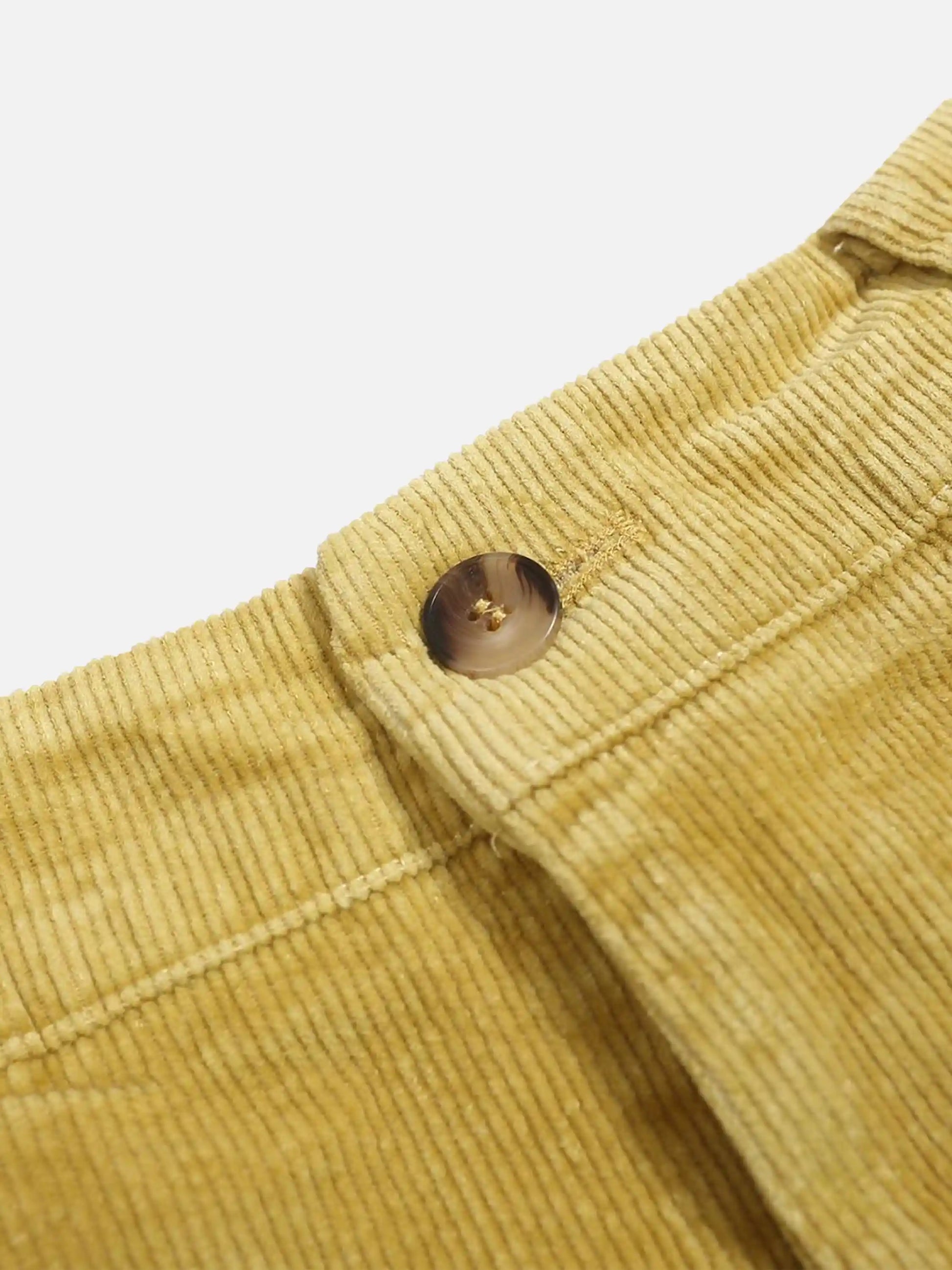 Vintage Water Ripples Corduroy Straight Leg Pants