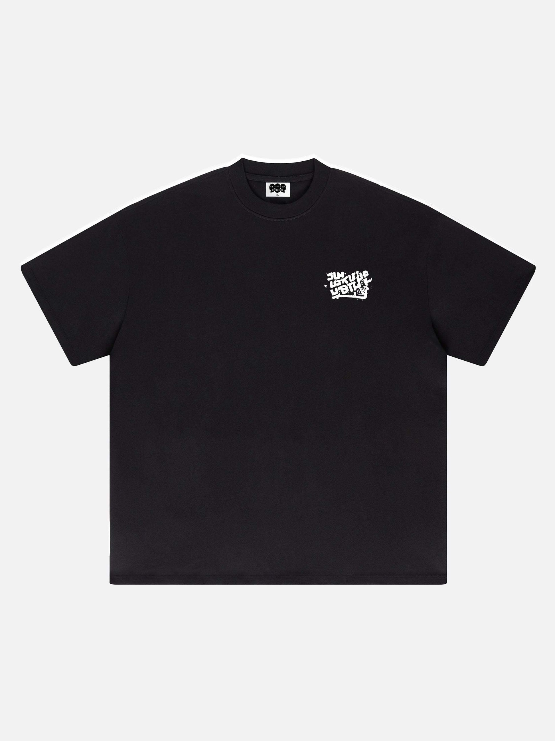 Disguisen Graffiti Cartoon Cotton T-Shirt