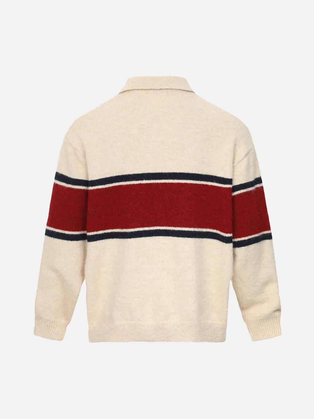 Vintage Preppy Colorblock Lapel Sweater