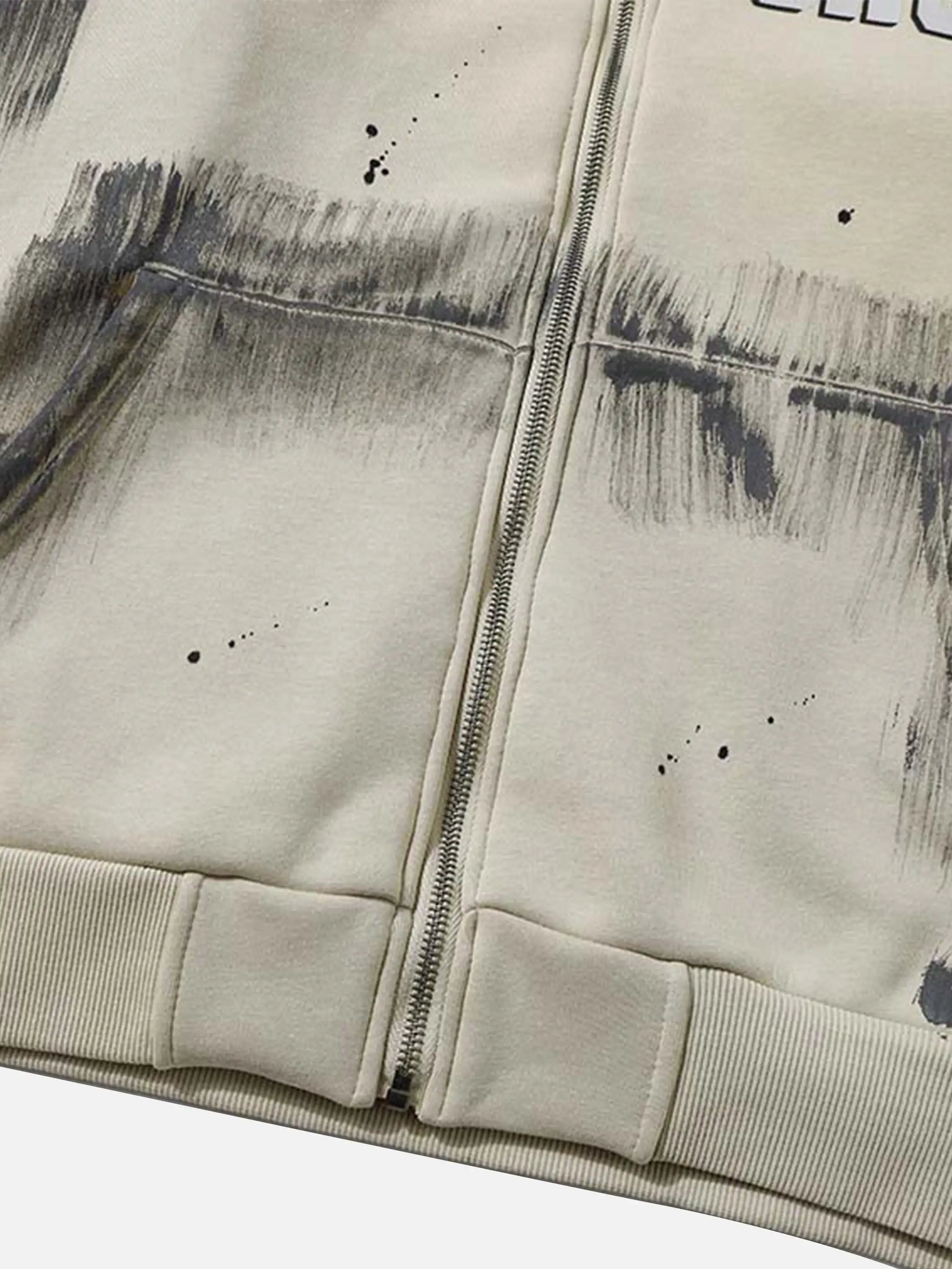 Graffiti Dot Pattern Print Jacket