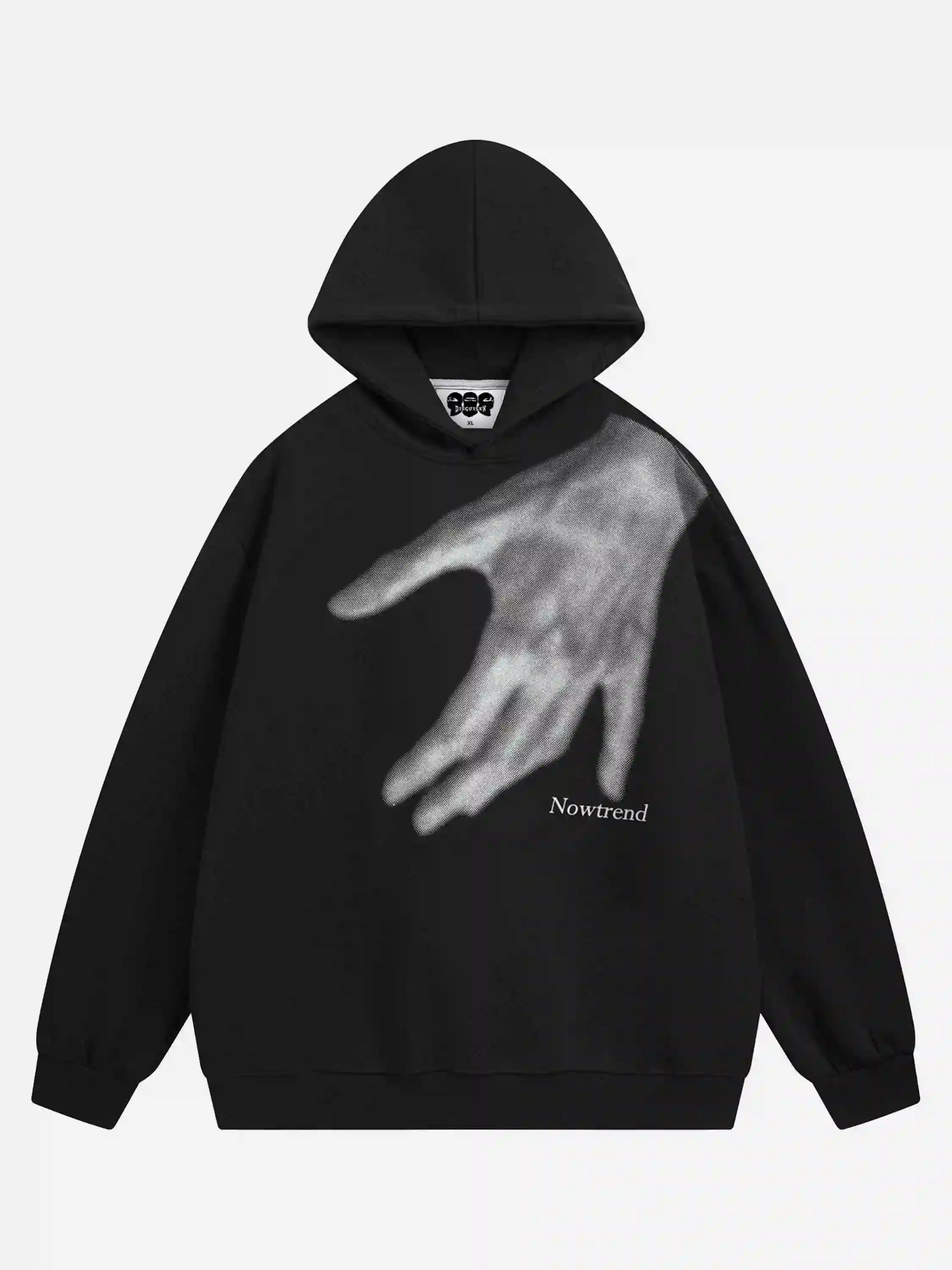Disguisen Creative Handshake Print Hoodie