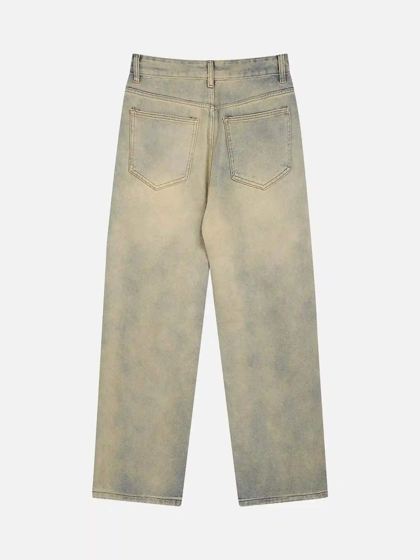 Disguisen American Embroidered Straight-leg Jeans