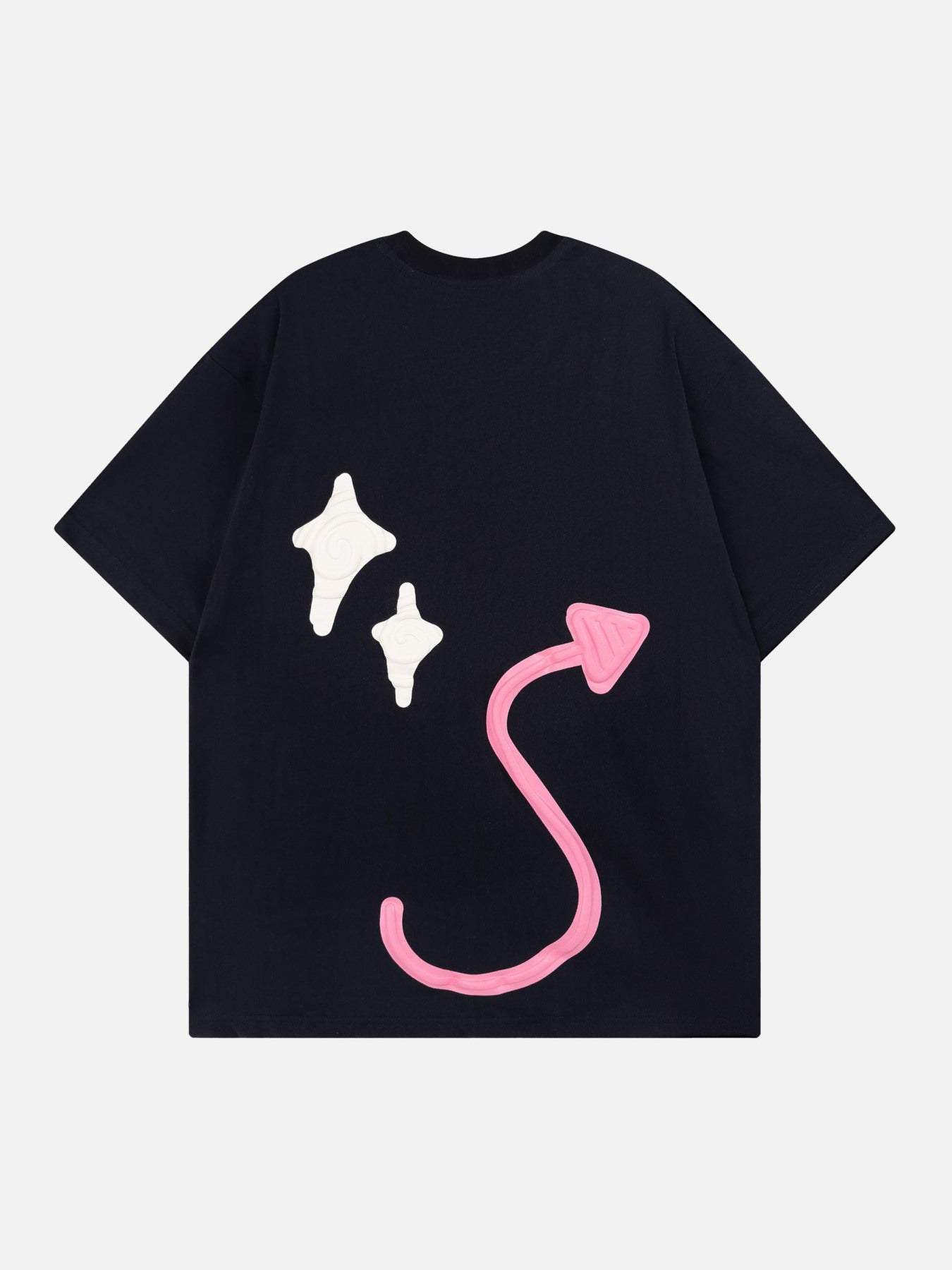 Disguisen Made Retro Skull Letter Foam T-shirt