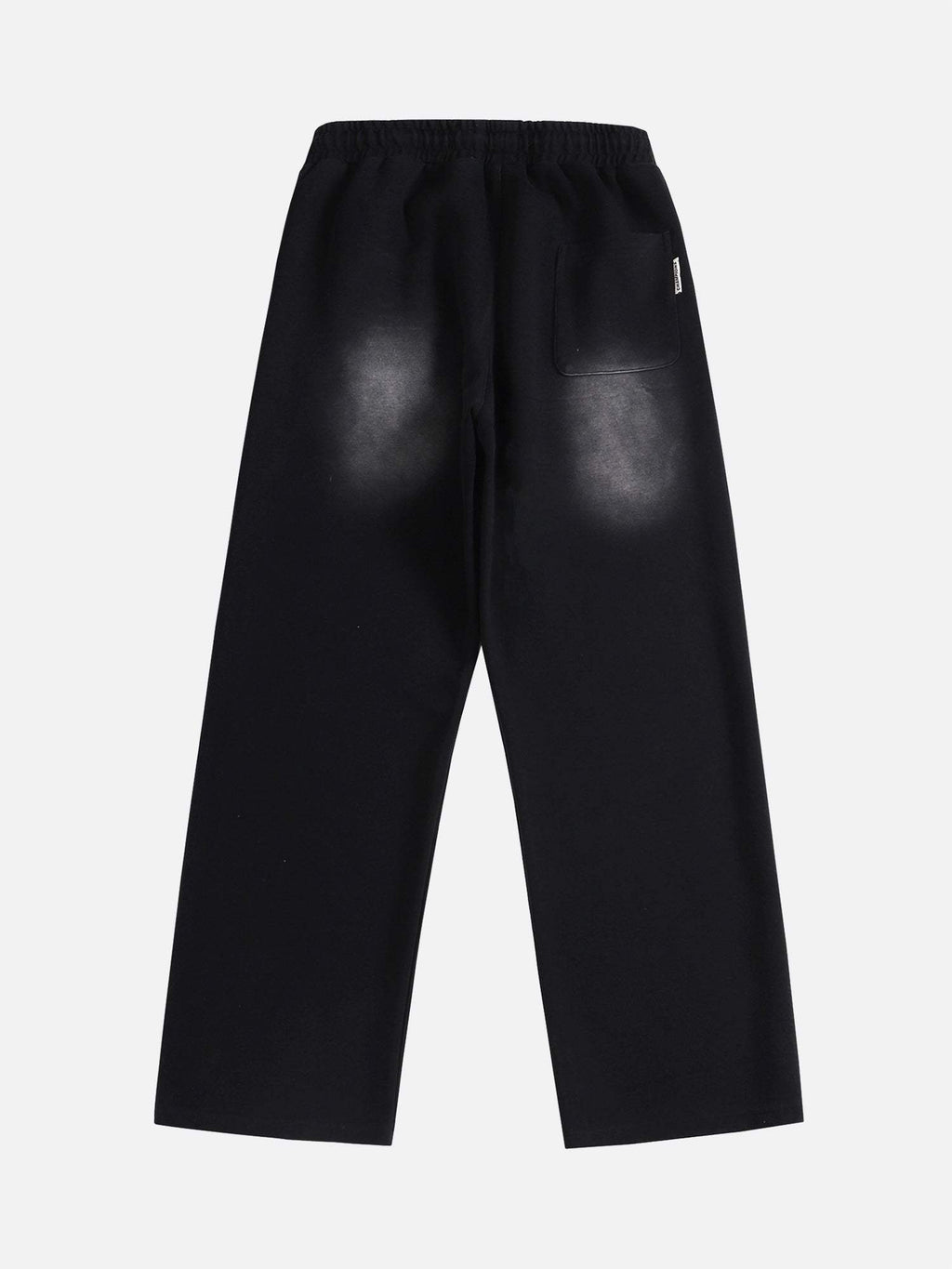 Disguisen American Style Spray Painted Letters Washed Casual Sweatpants