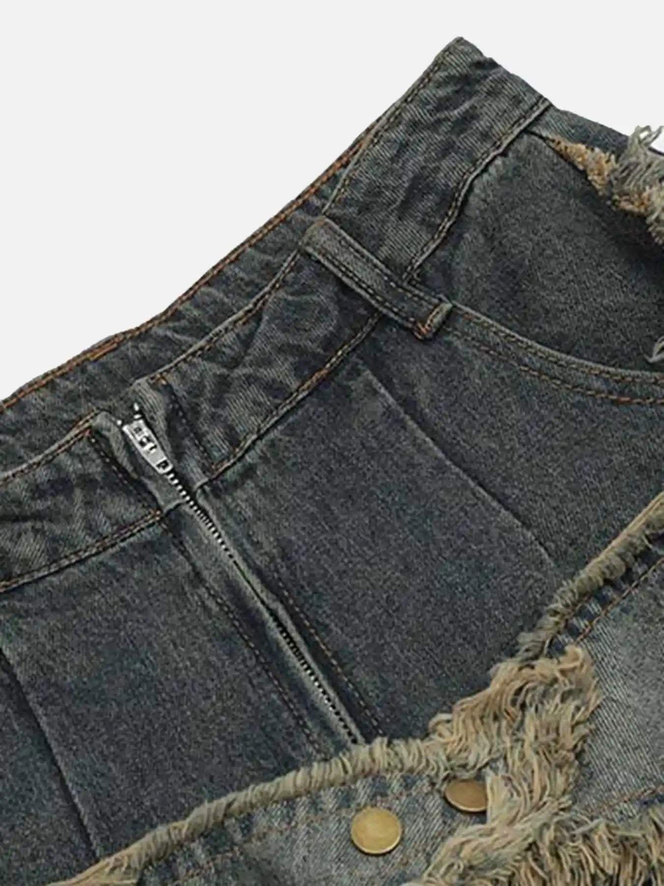 Disguisen Patch Embroidered Straight-leg Jeans
