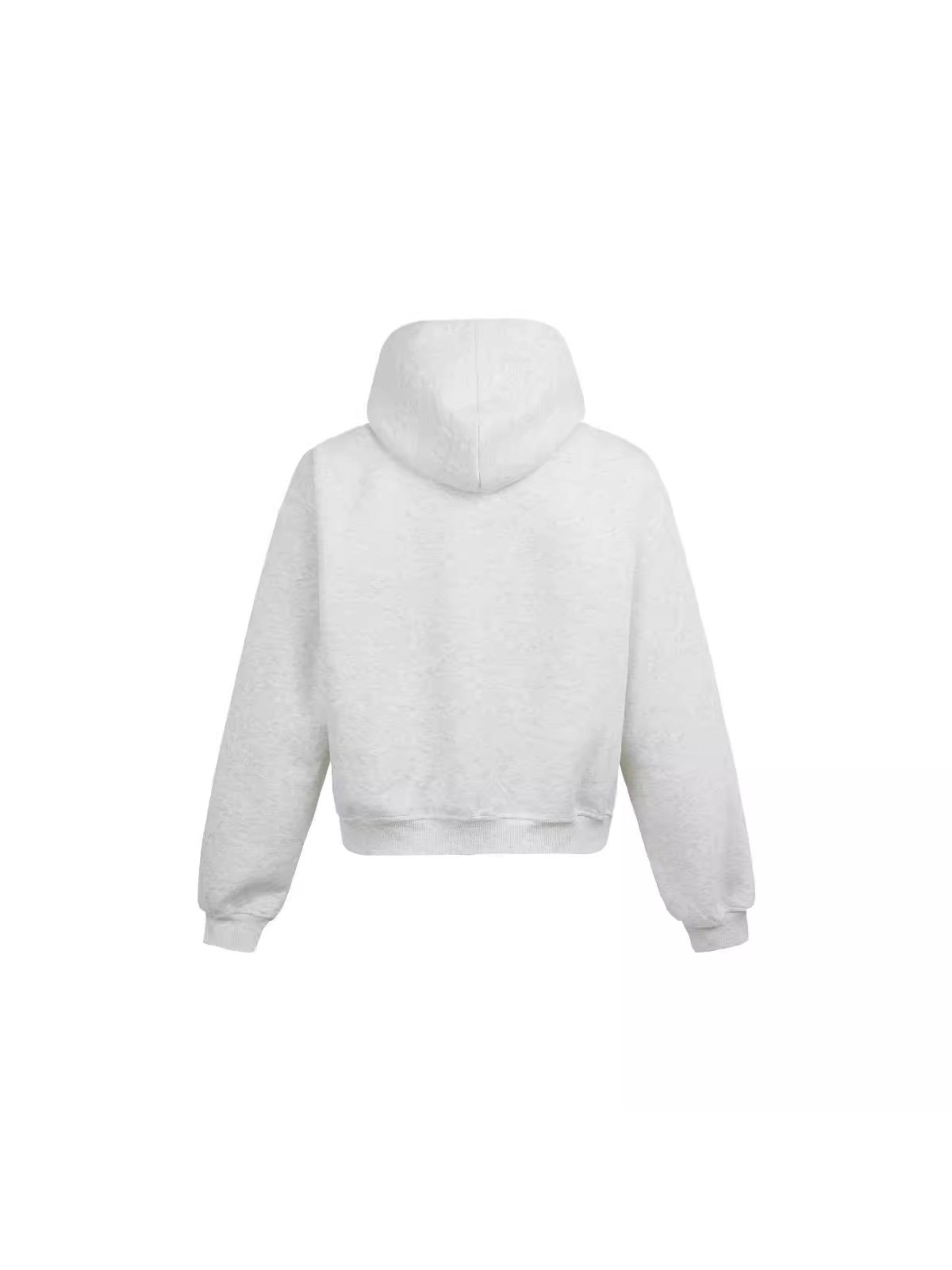 Simple Solid Color Zipper Hoodie
