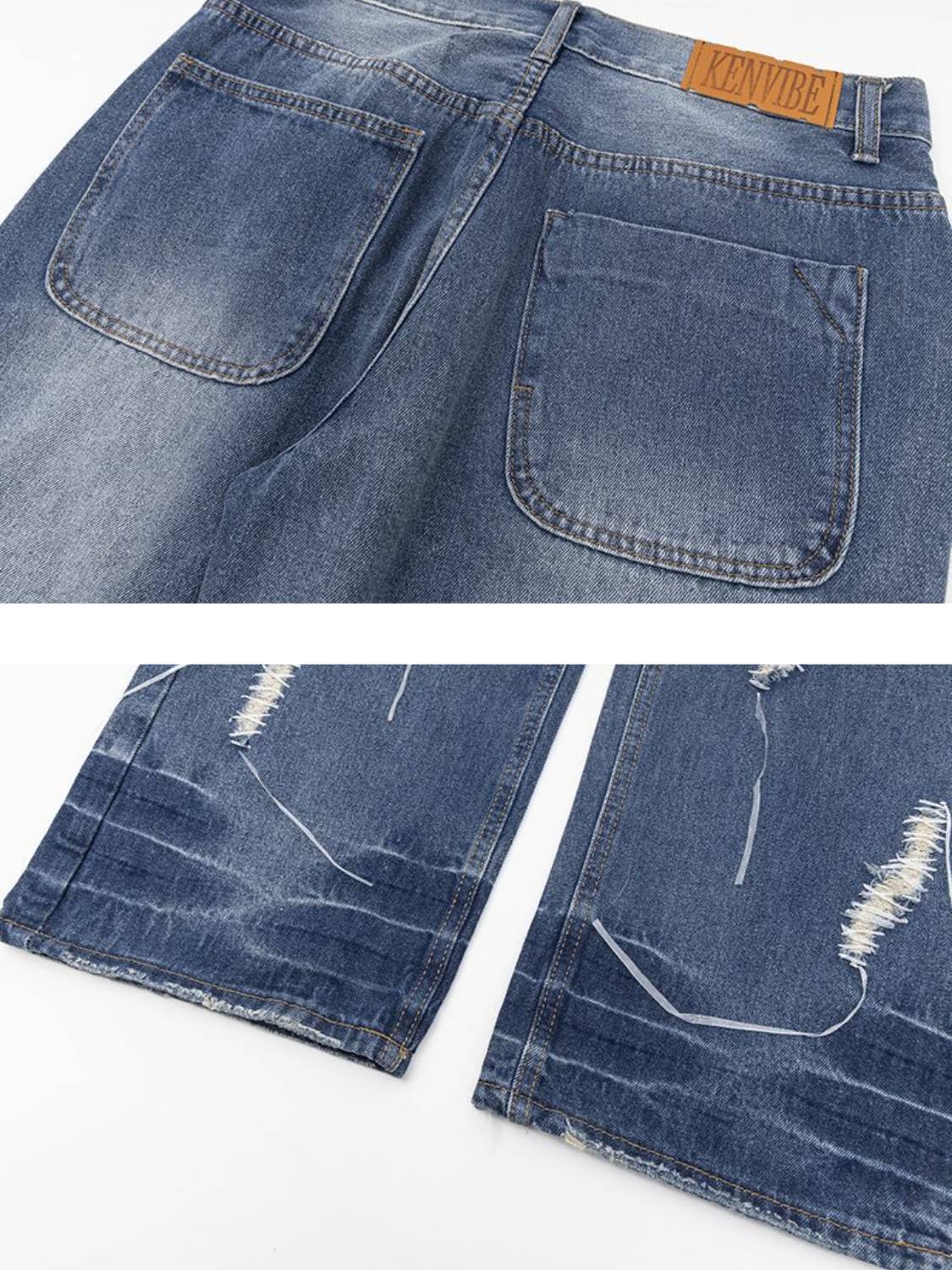 Straw Fringe Jeans