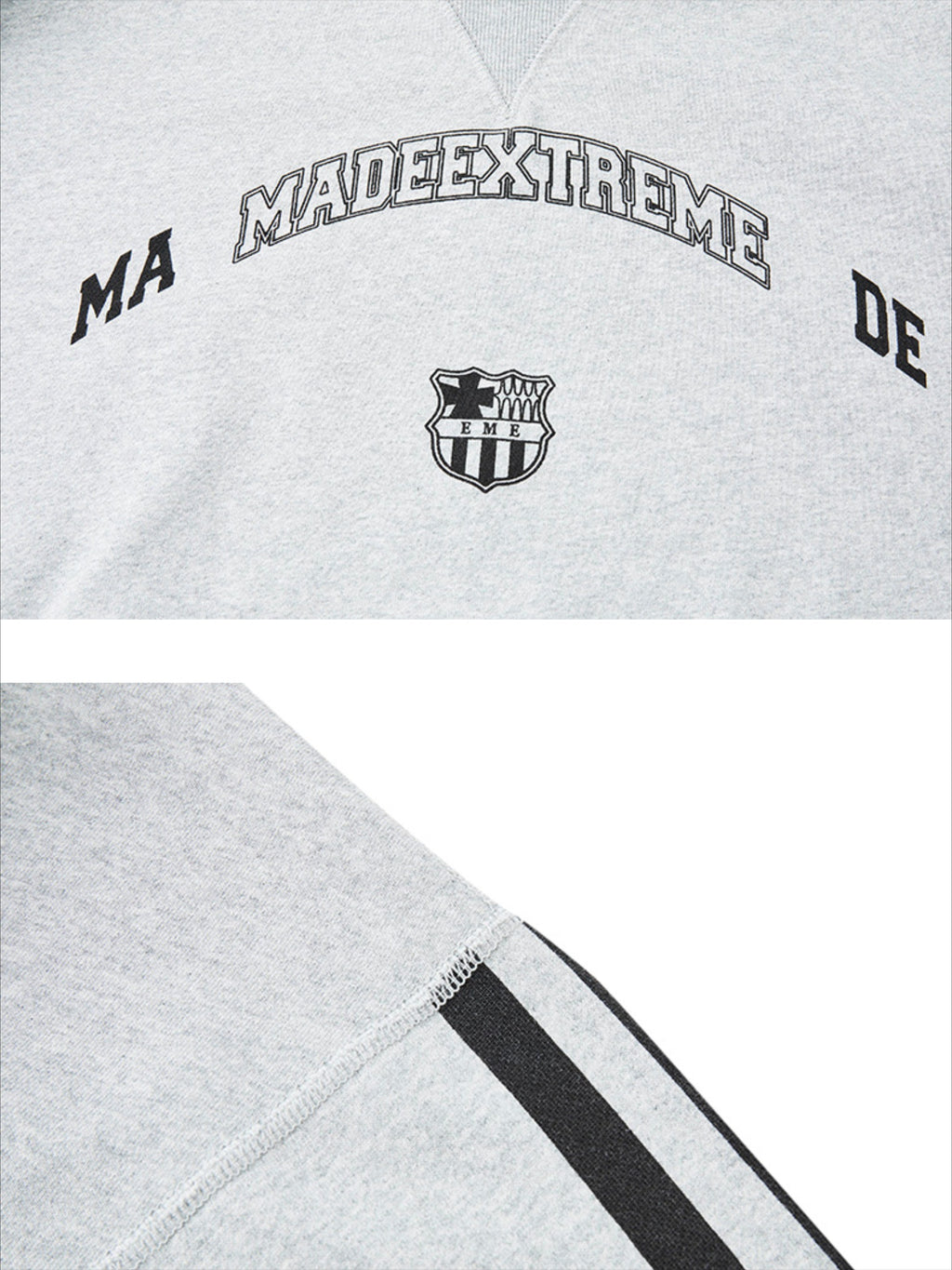 Vintage Stripe Print Hoodie