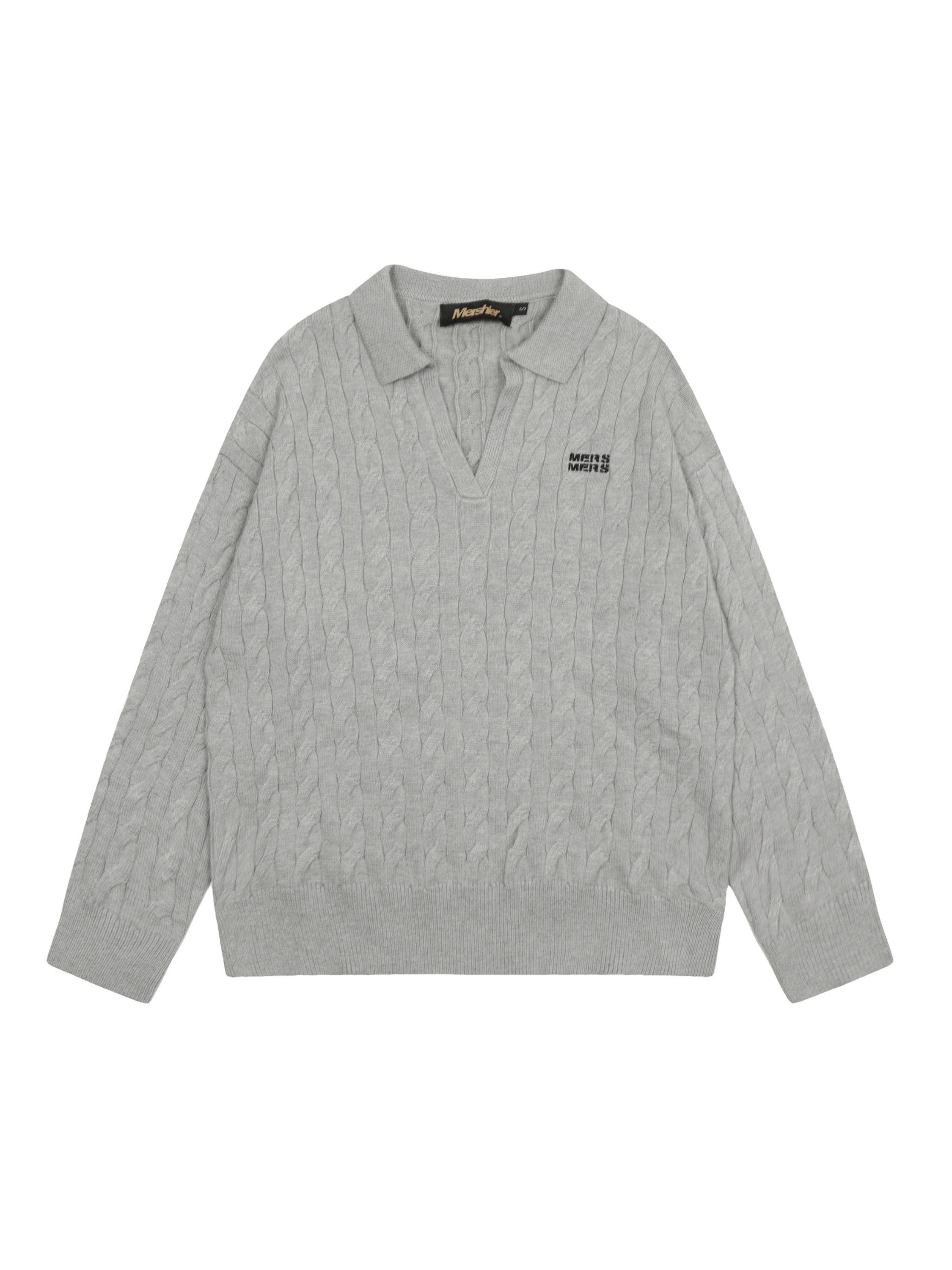 Vintage Letter Embroidery Academic Style Sweater