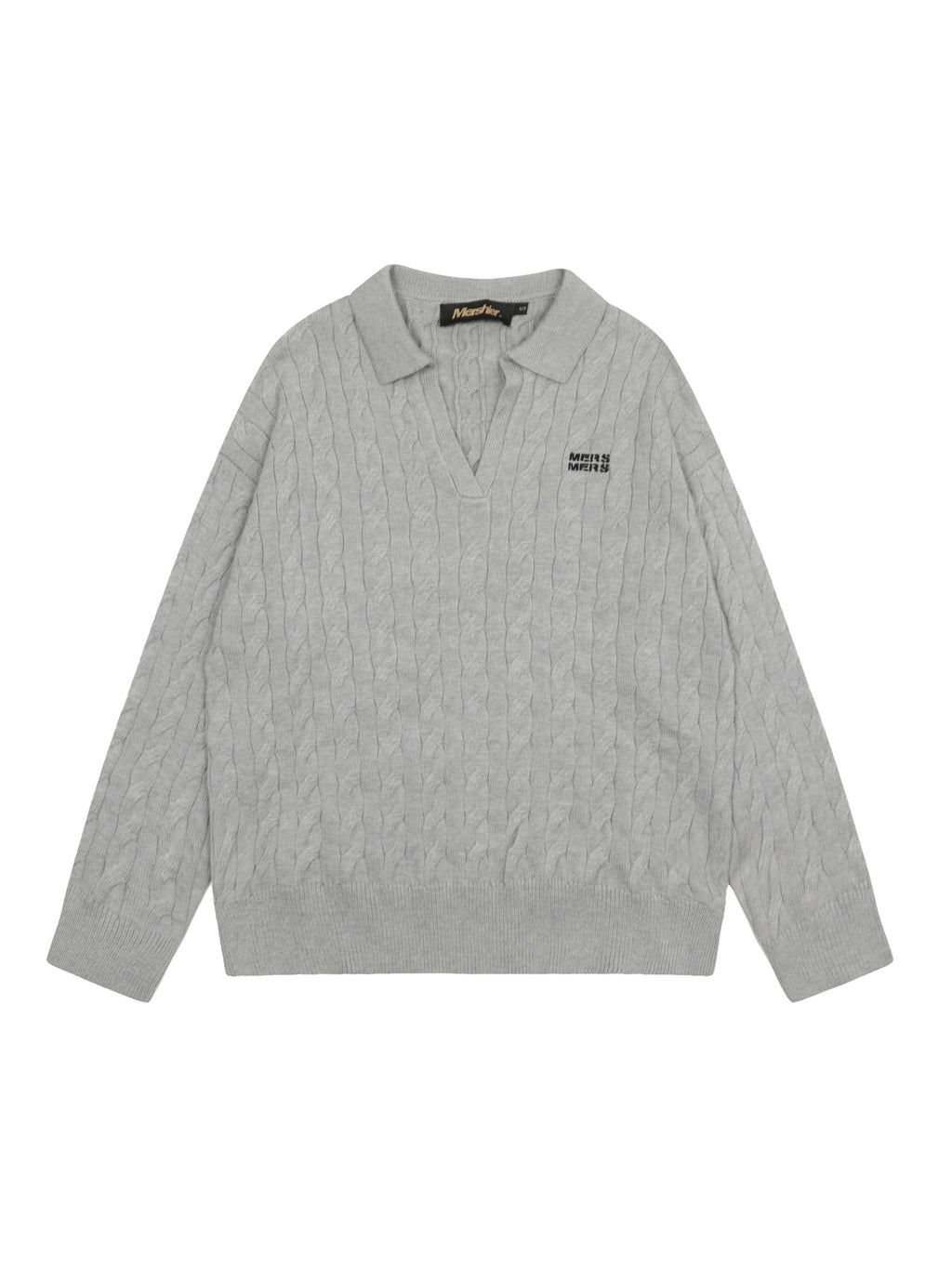 Vintage Letter Embroidery Academic Style Sweater