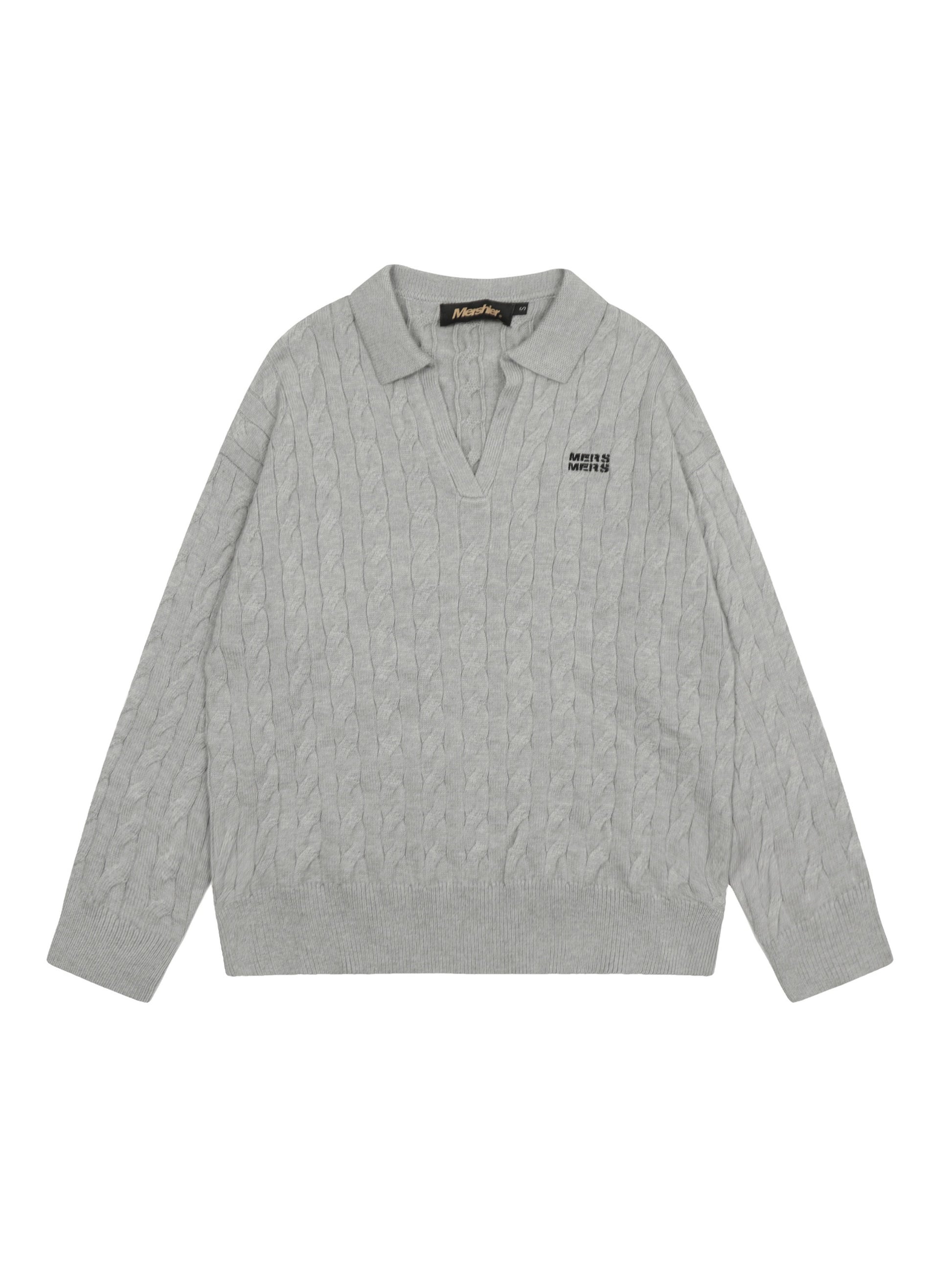 Vintage Letter Embroidery Academic Style Sweater