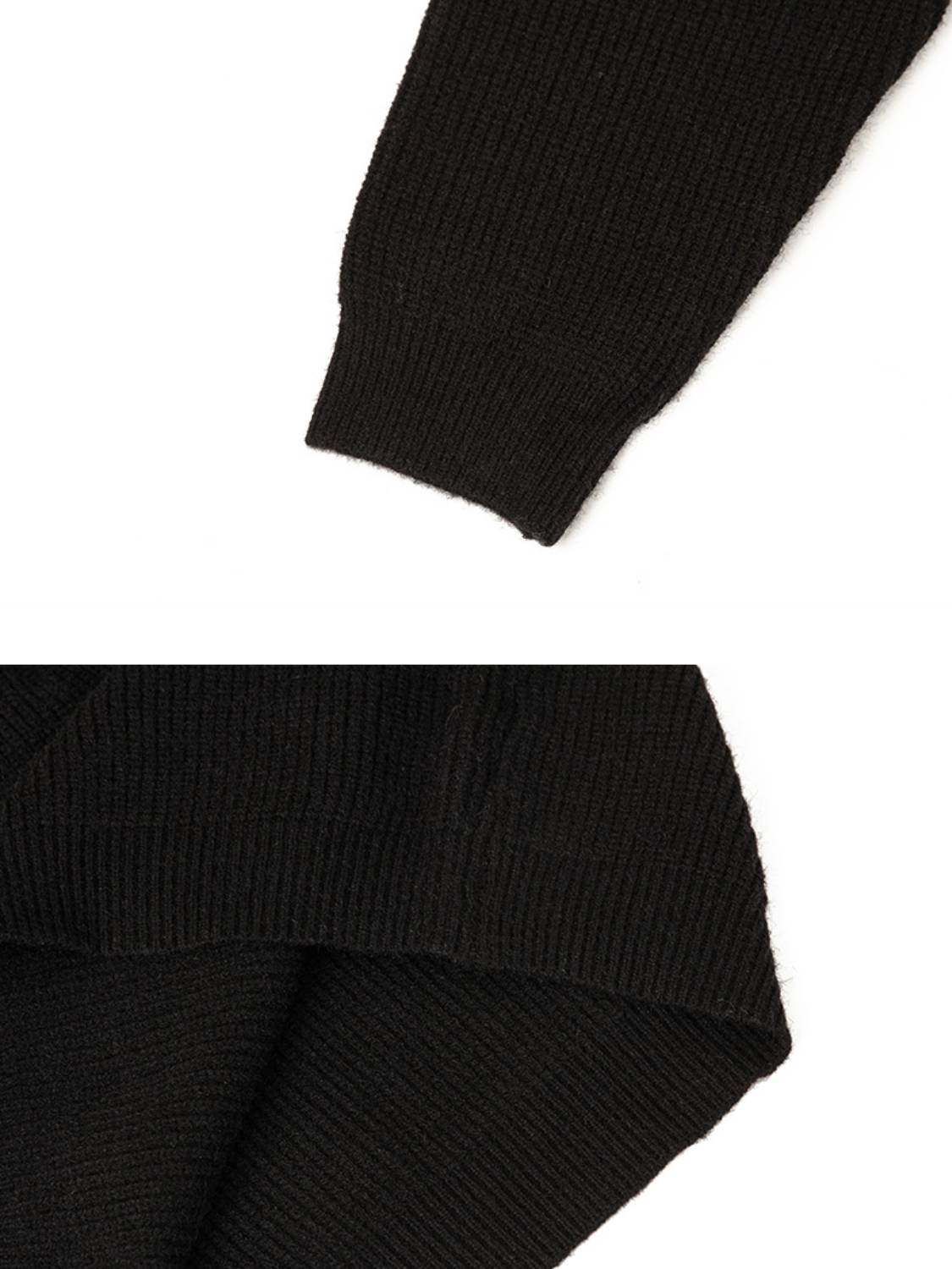 Vintage High-neck Button Leisure Sweater