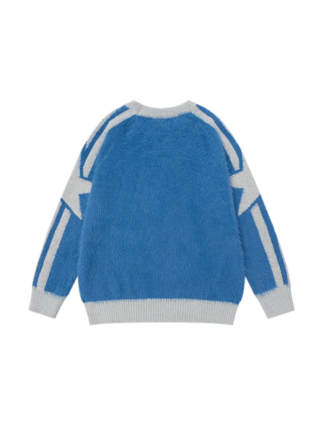 Vintage Letter Collision Color Sweater