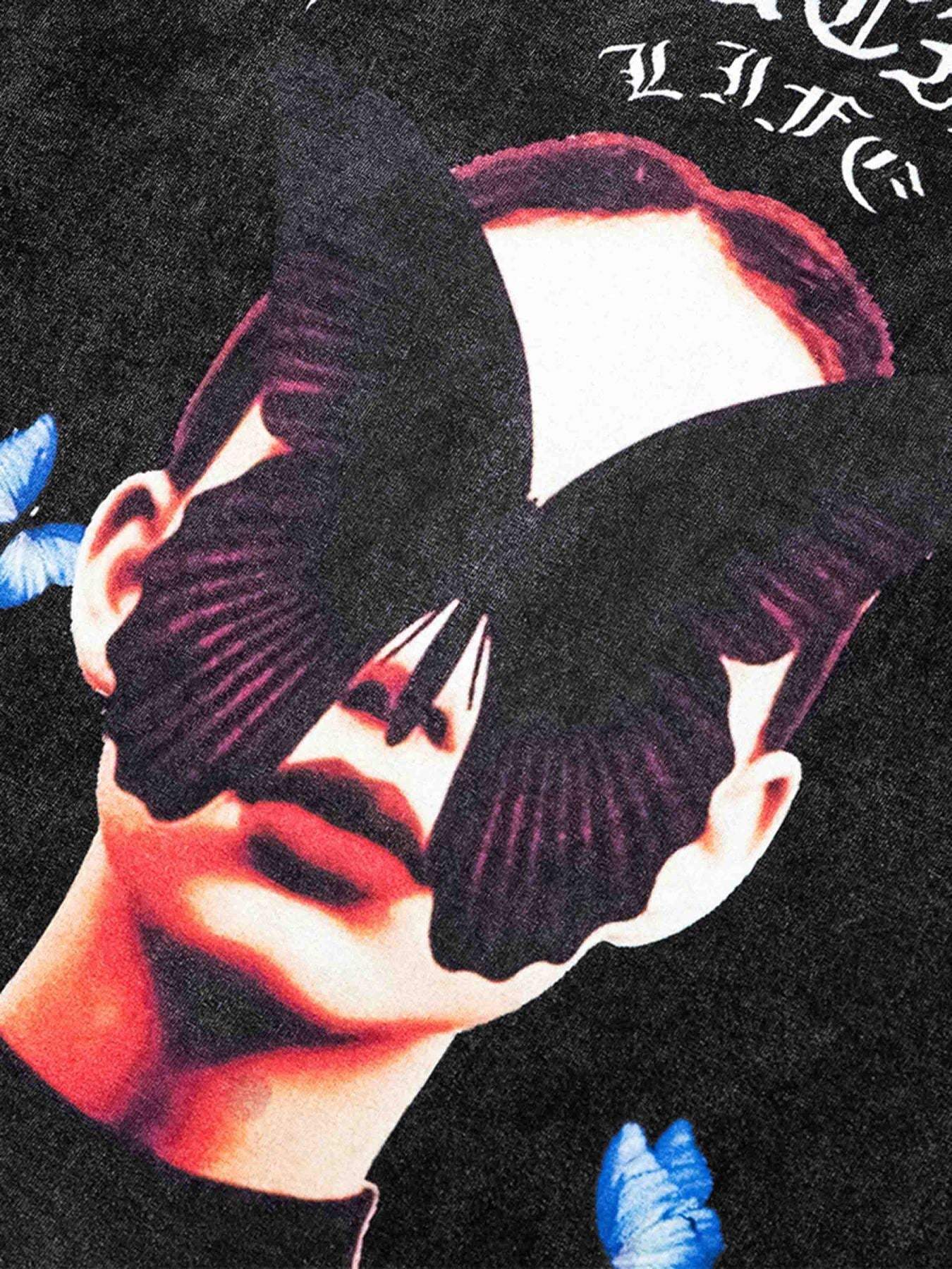 Disguisen Black Butterfly Girl T-shirt