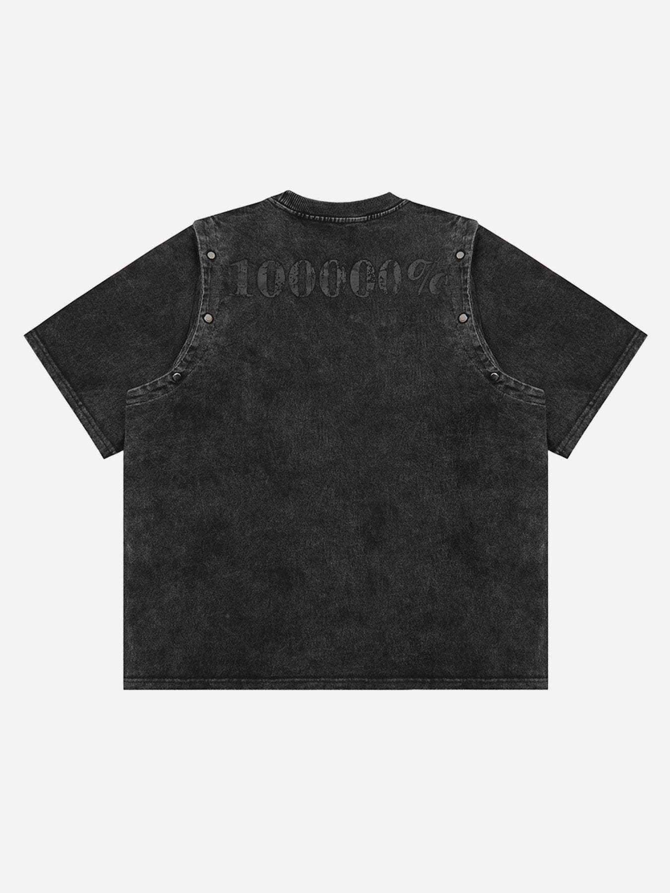 Disguisen Punk Personality Alphabet T-shirt
