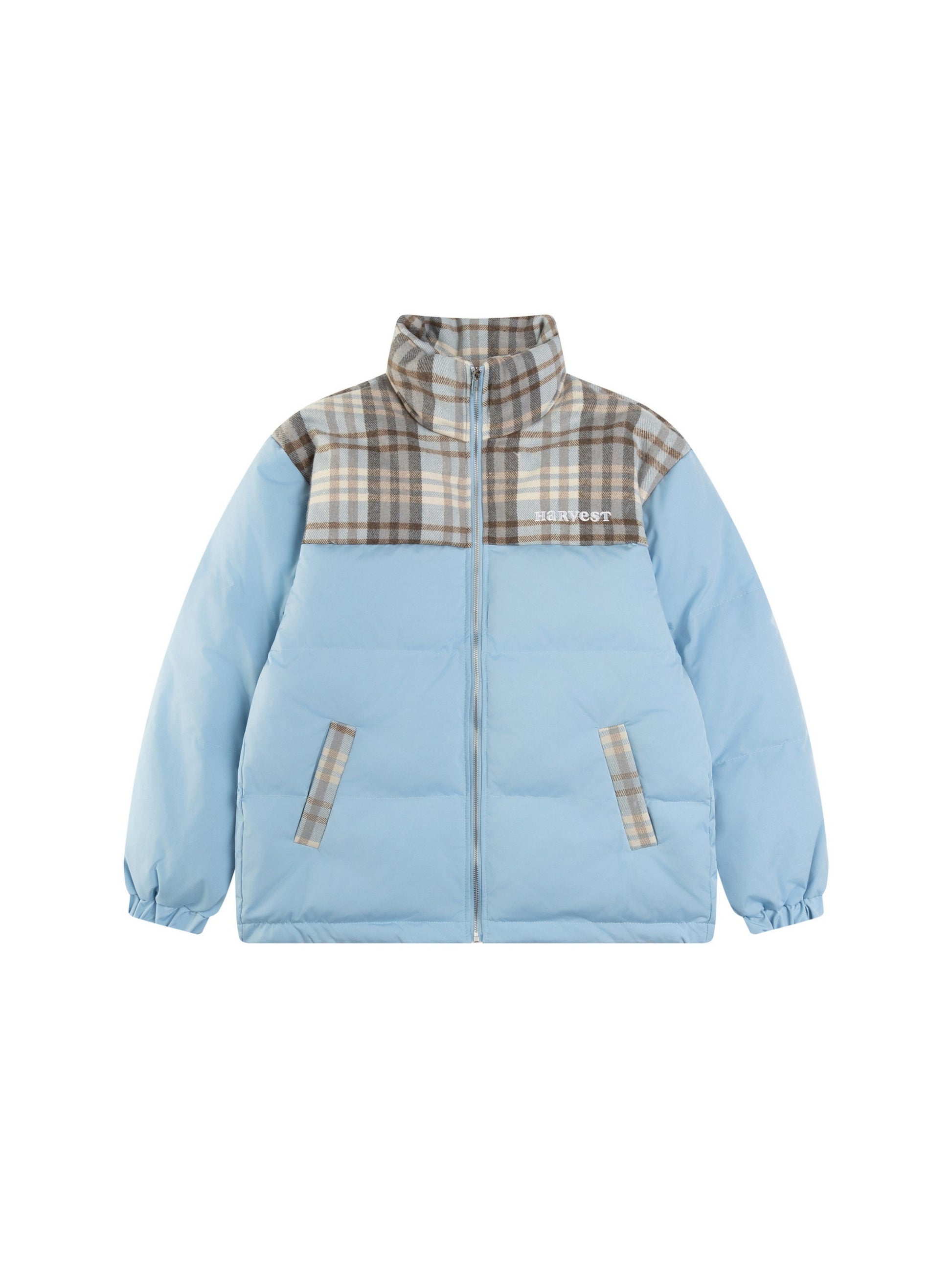 Vintage Plaid Puffer Coat