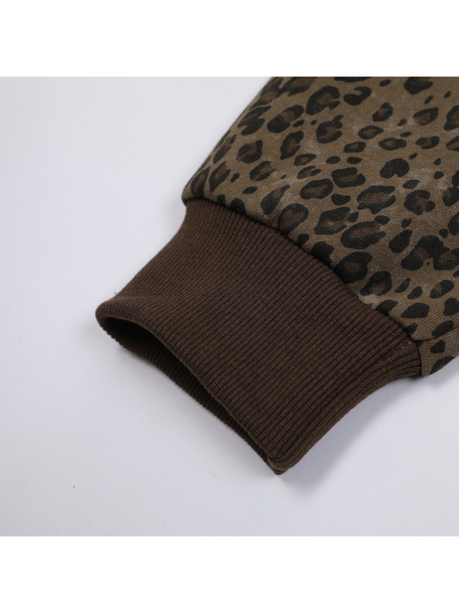 Leopard Print Zip-Up Hoodie