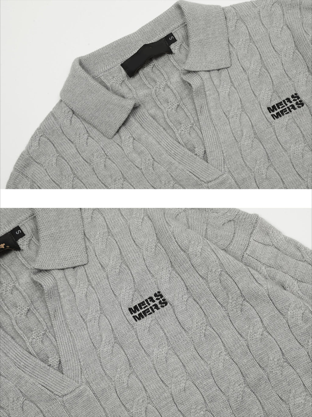 Vintage Letter Embroidery Academic Style Sweater