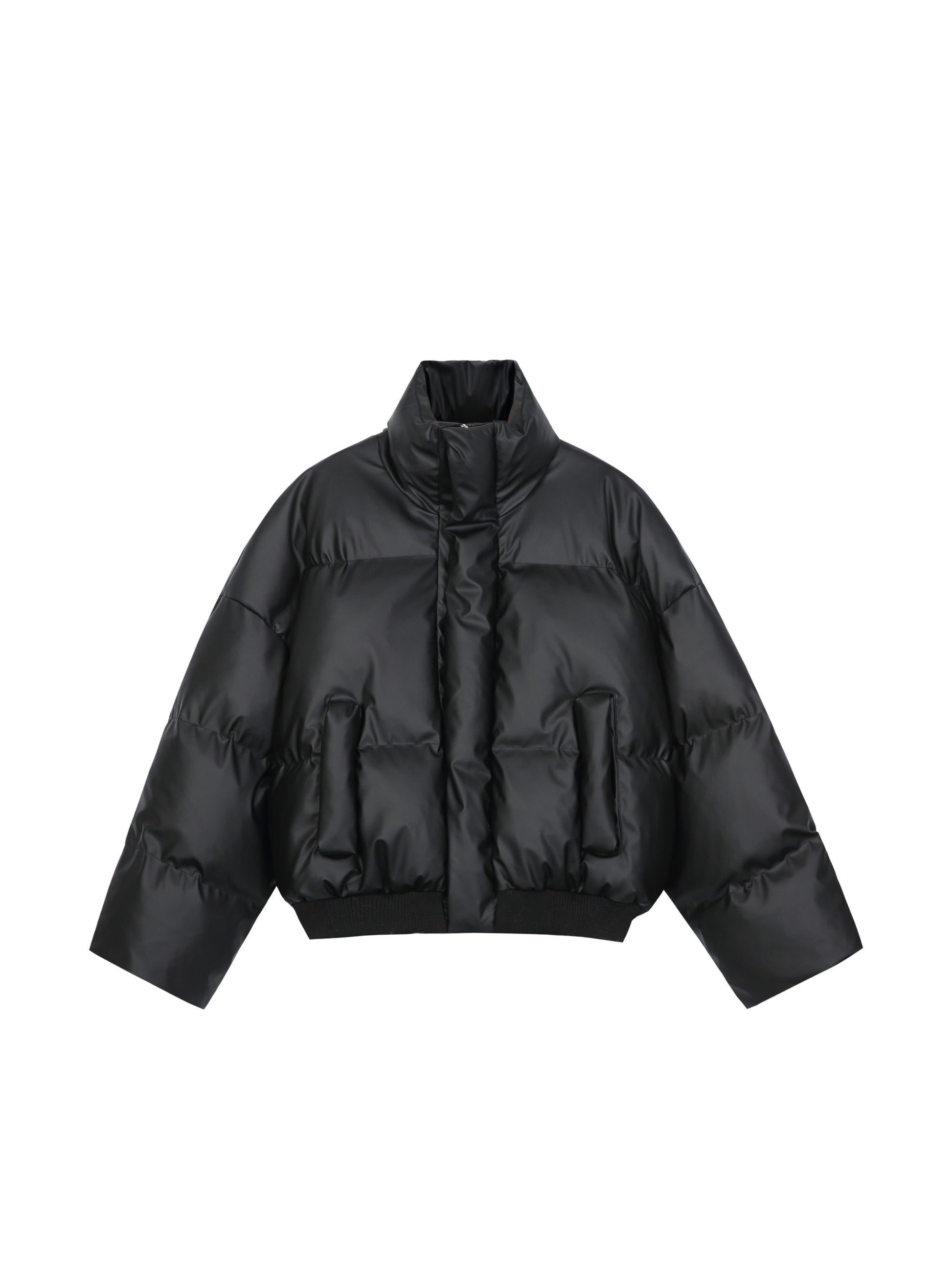 Solid Color Puffer Coat