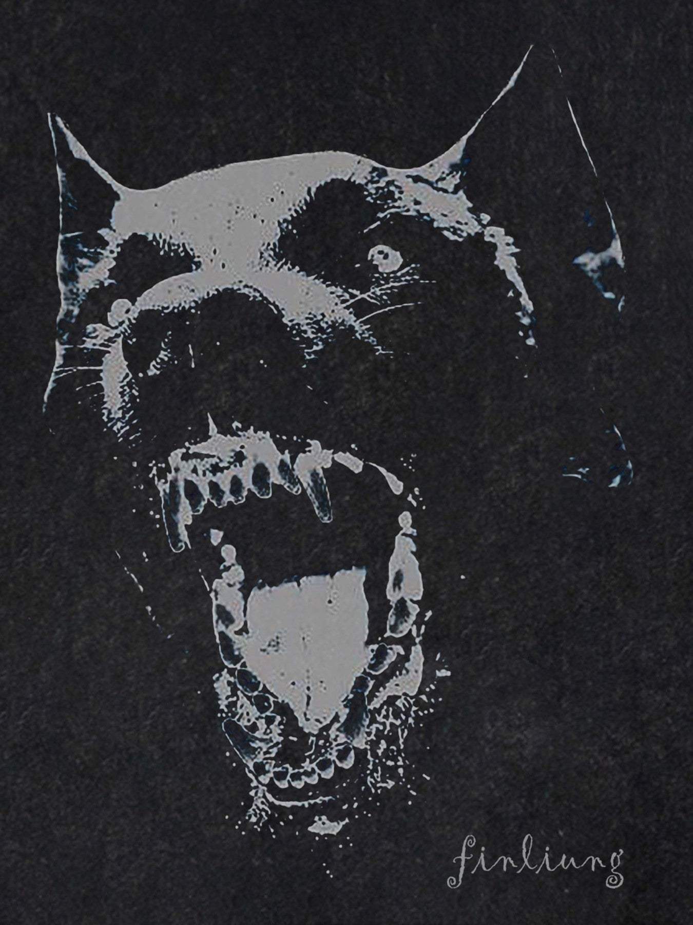Disguisen Doberman Print Washed T-shirt