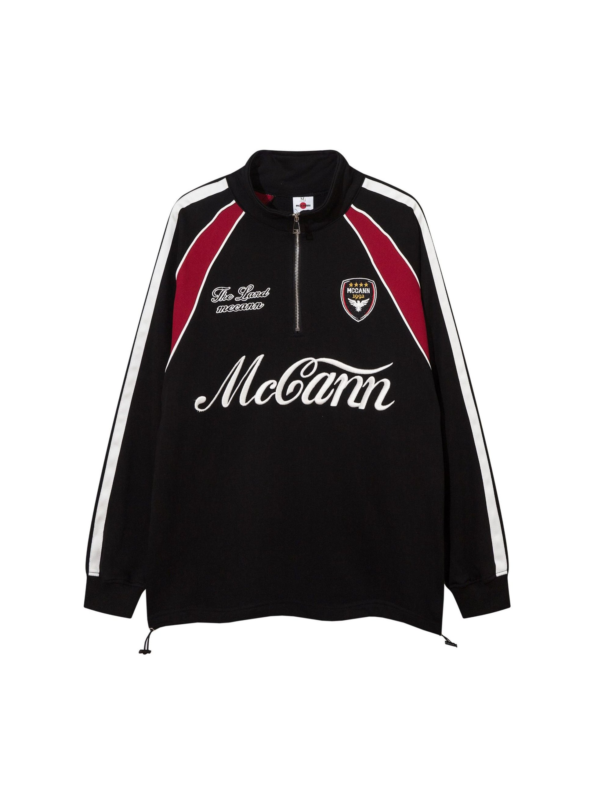 Retro Color-block Racing Sweatshirt