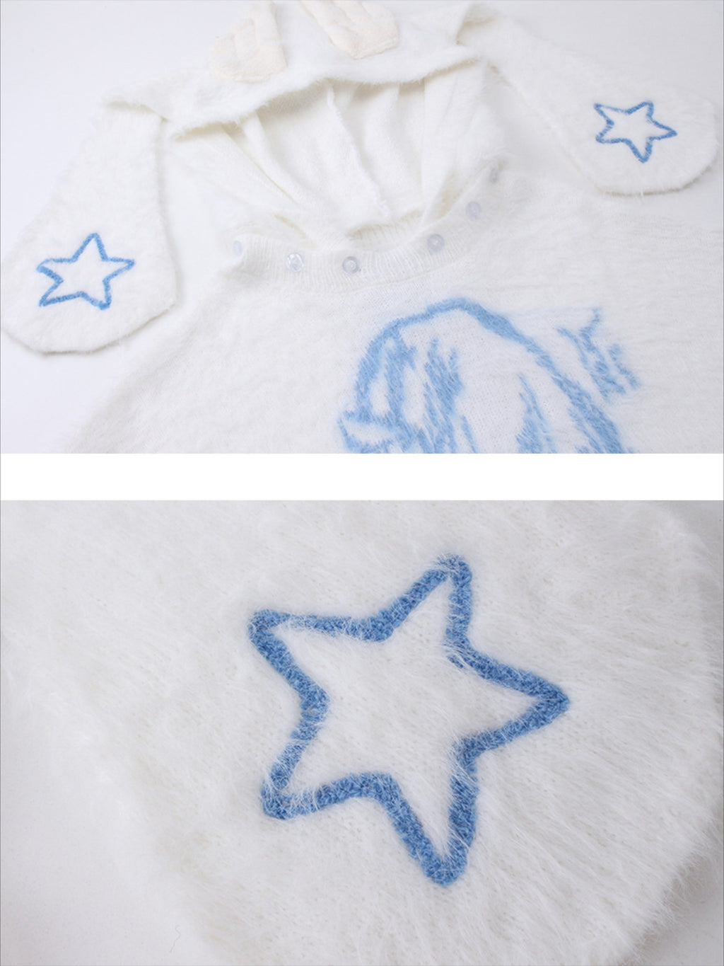 Anime Seahorse Fur Hoodie