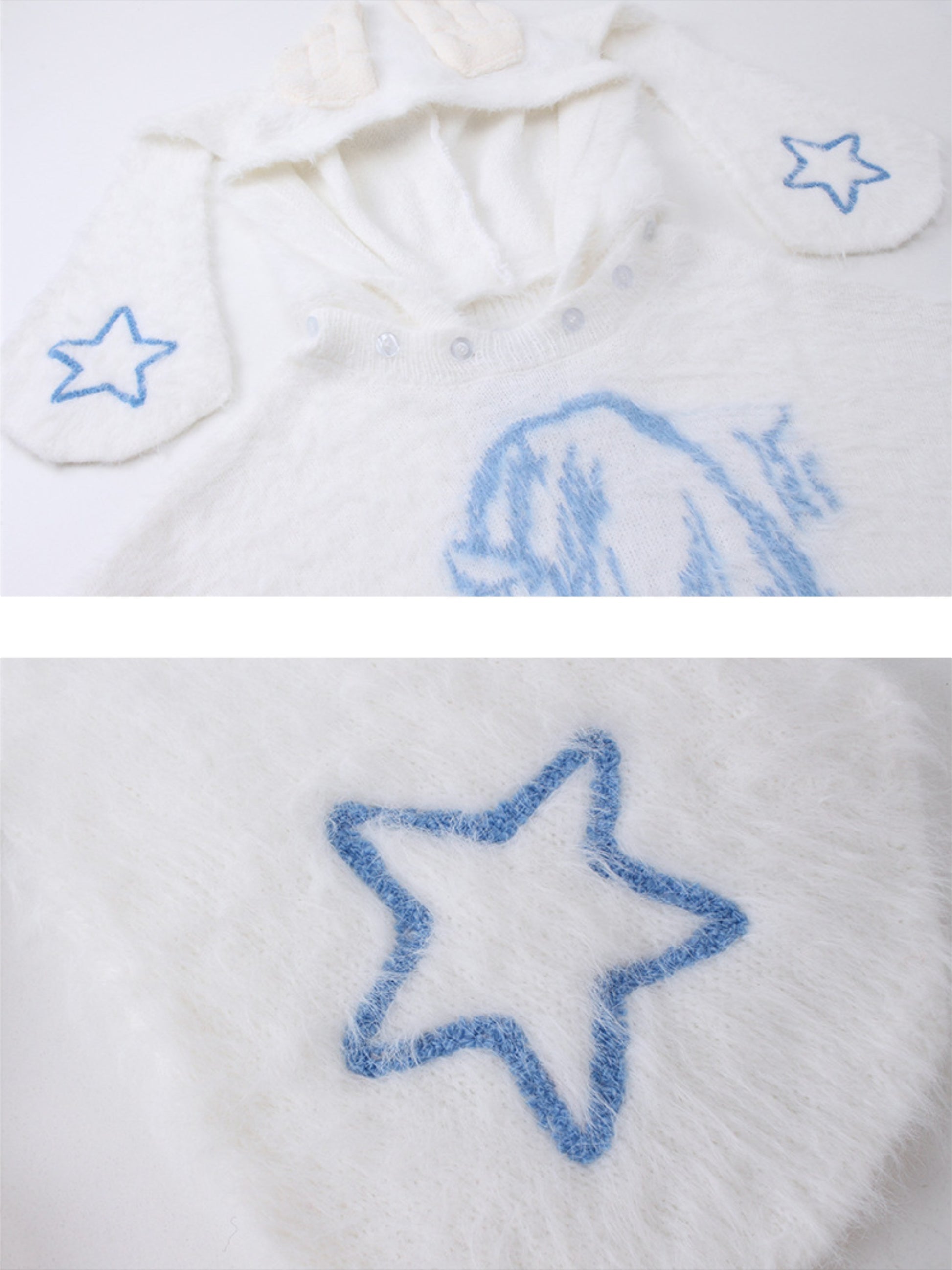 Anime Seahorse Fur Hoodie