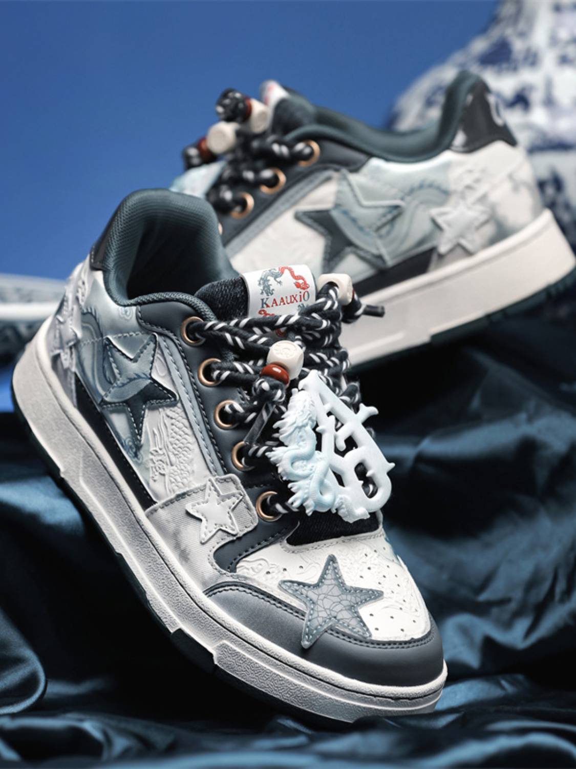 Star Patch Thick-soled Sneakers