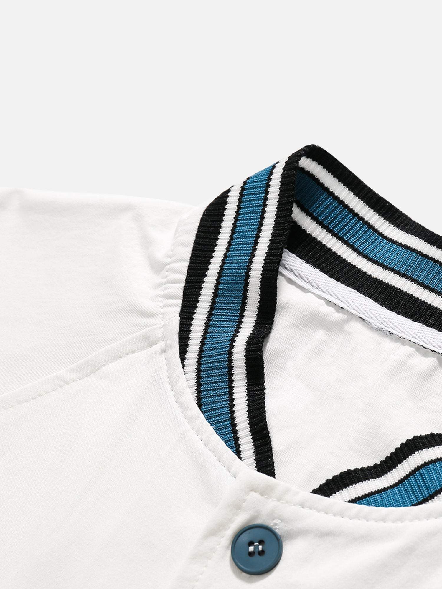 Disguisen American Retro Letter Patch Short-sleeved Shirt