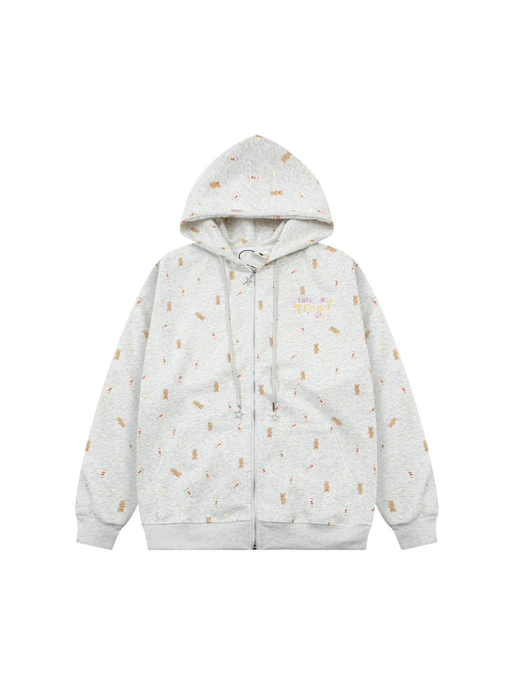 Print Adorable Little Bear Hoodie