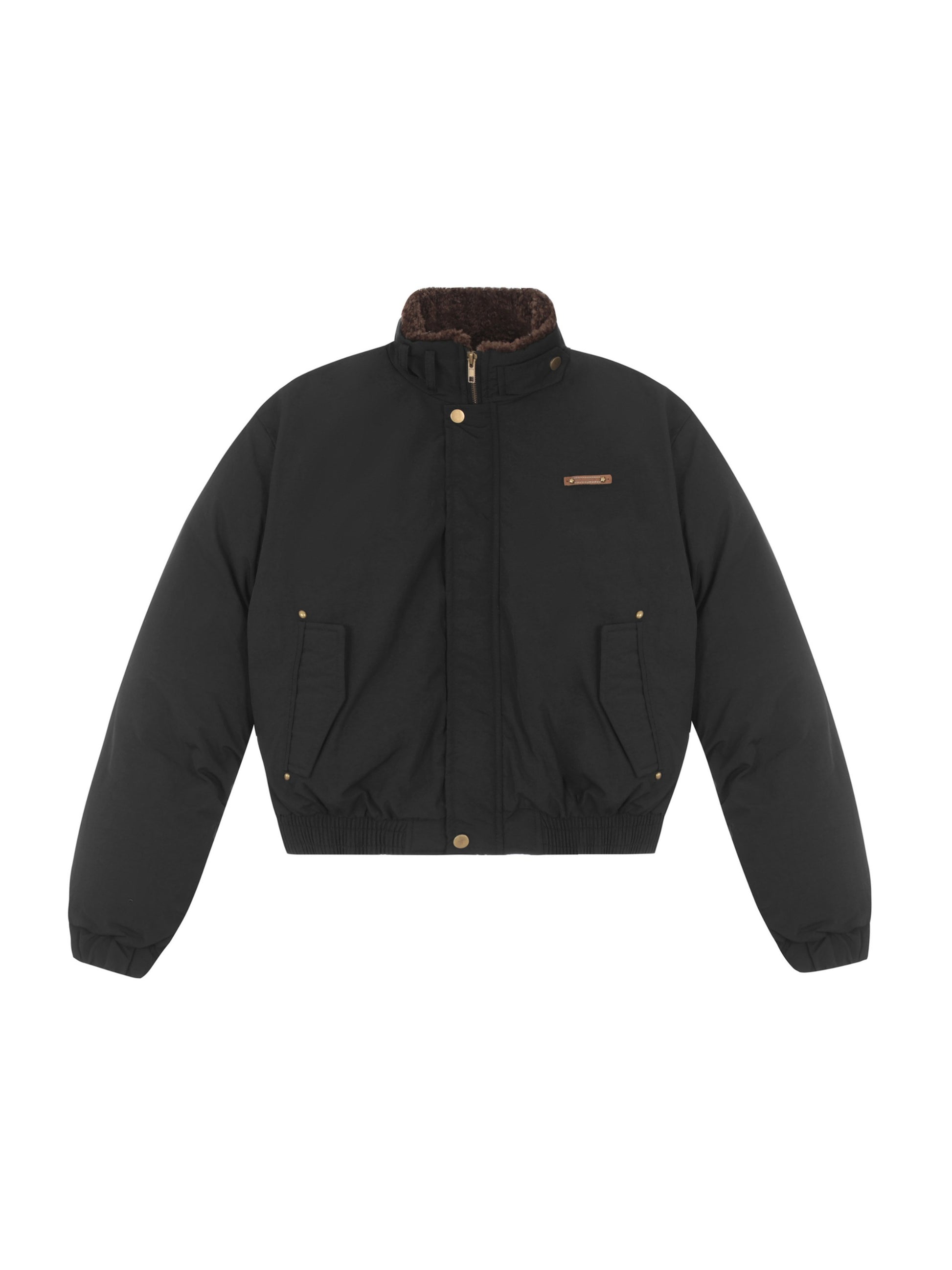 Vinatge Simple Short Thicken Coat