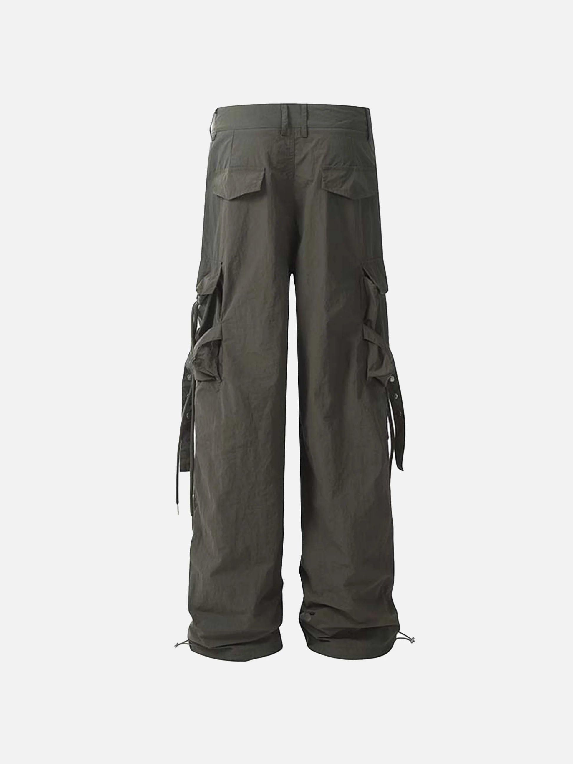 Disguisen Pleated Bandage Drawstring Cargo Pants