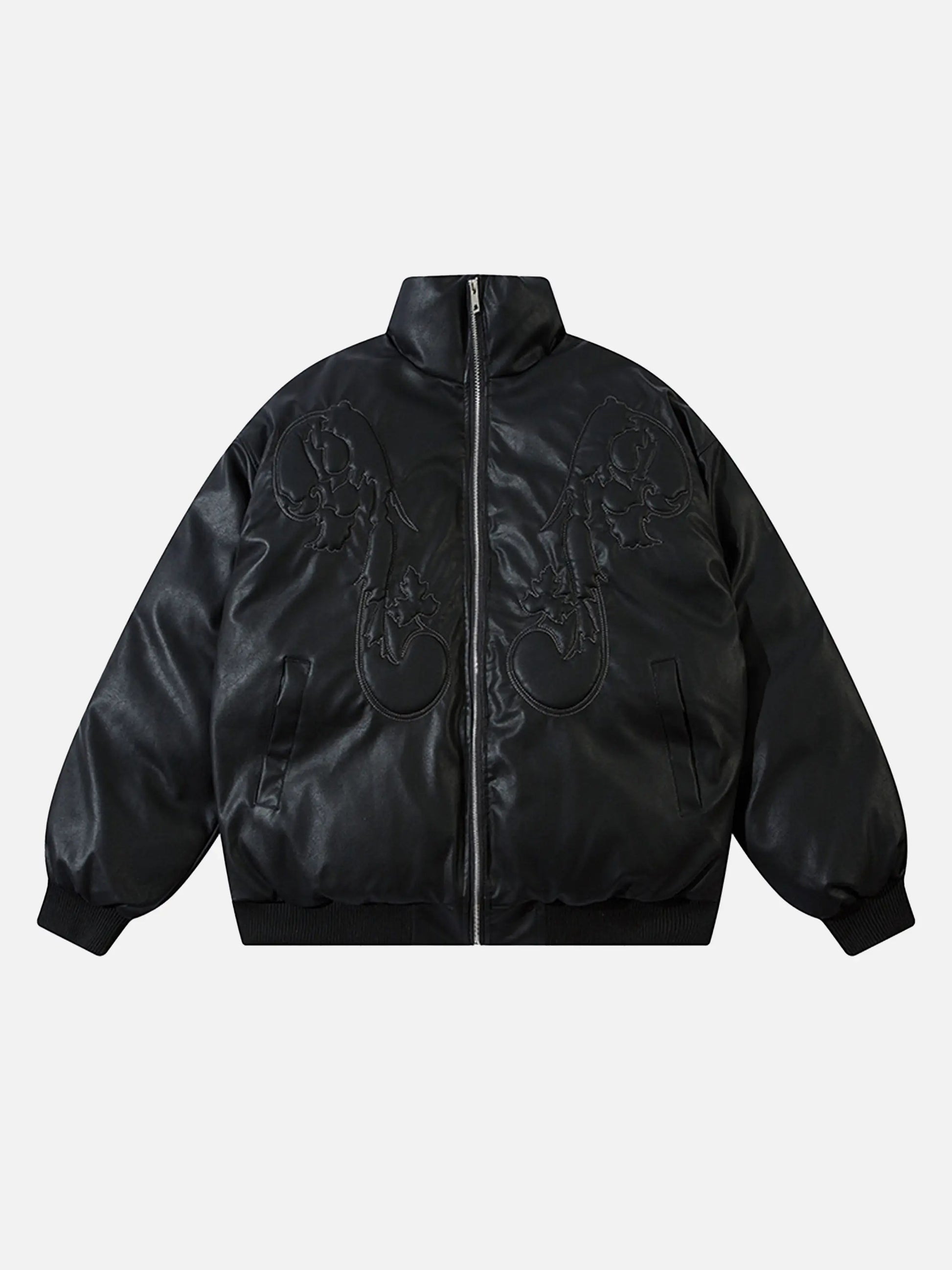 Disguisen American Street Style Floral Embroidered Coat