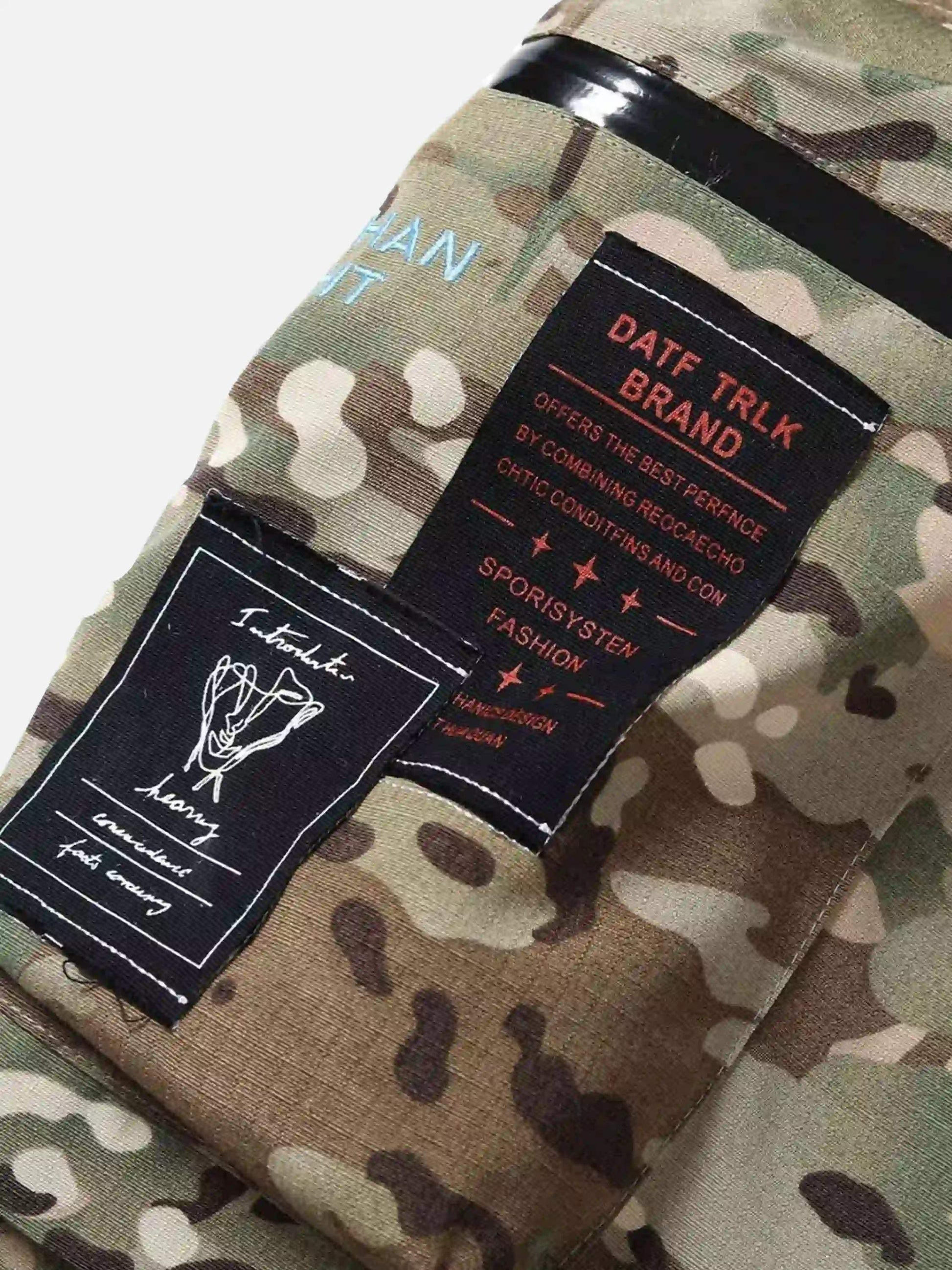 Disguisen Workwear Camouflage Hip-Hop Street Casual Pants