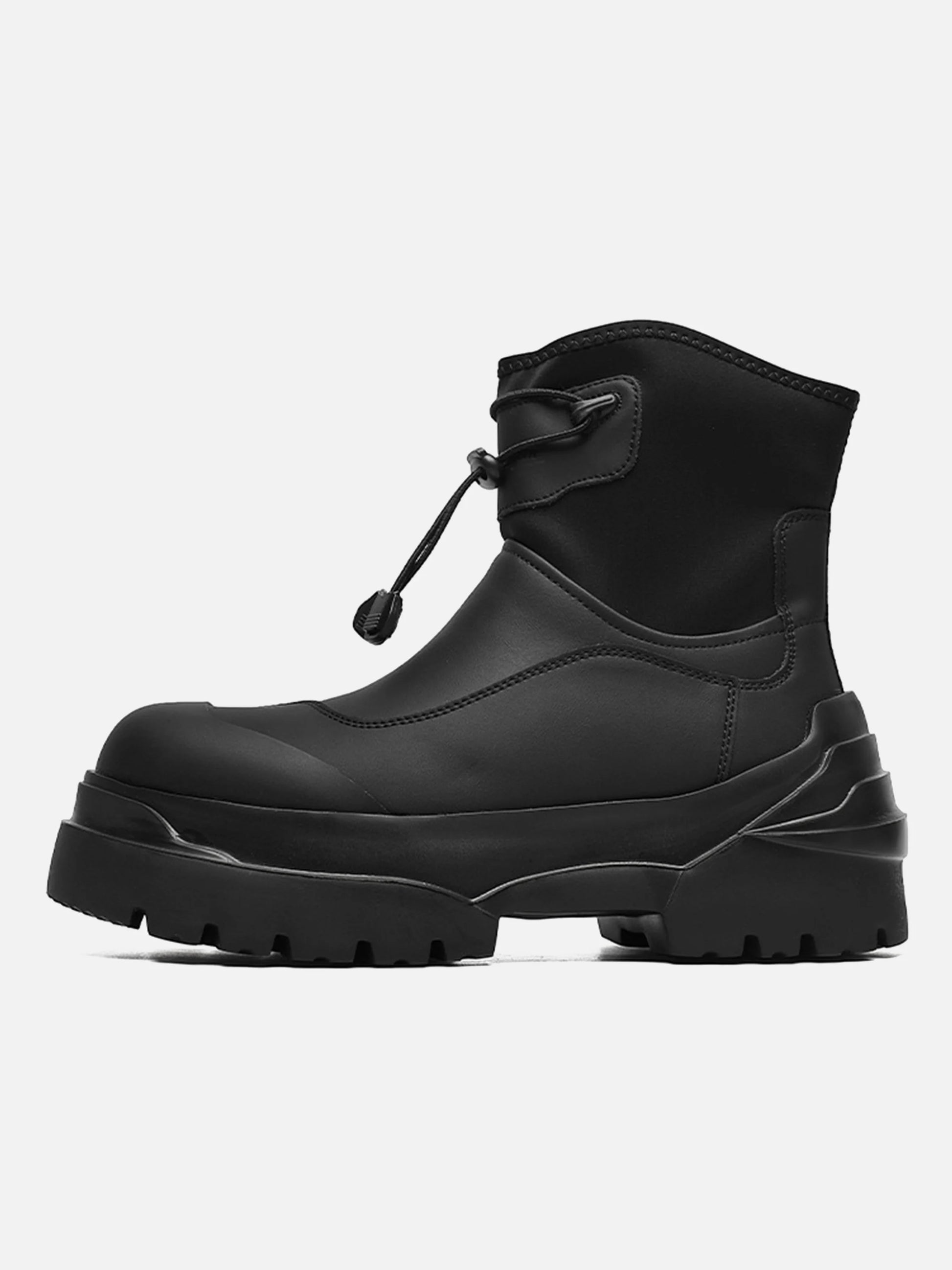 Functional Elastic High-top Chunky Boots